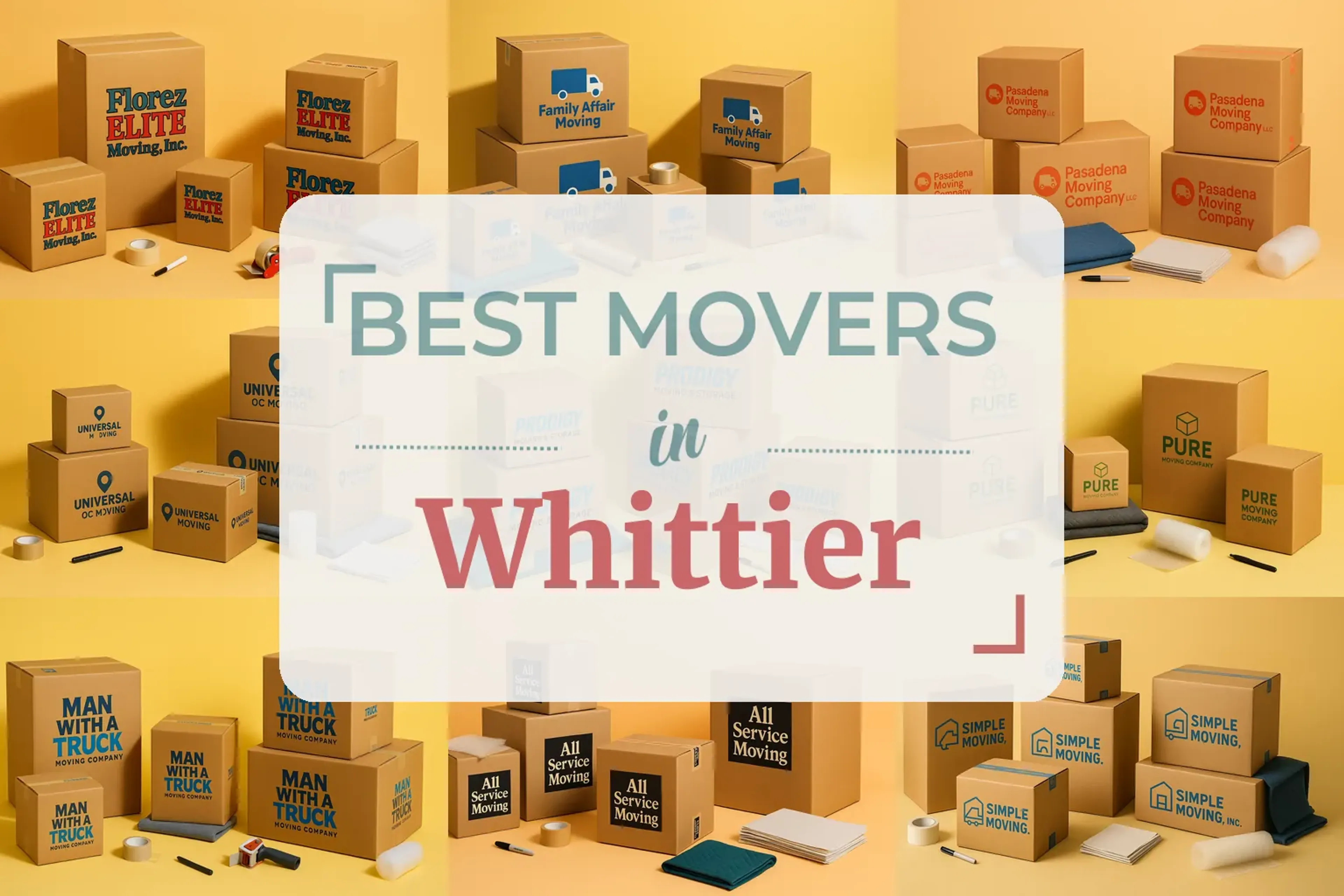 Side-by-side comparison of Whittier moving companies
