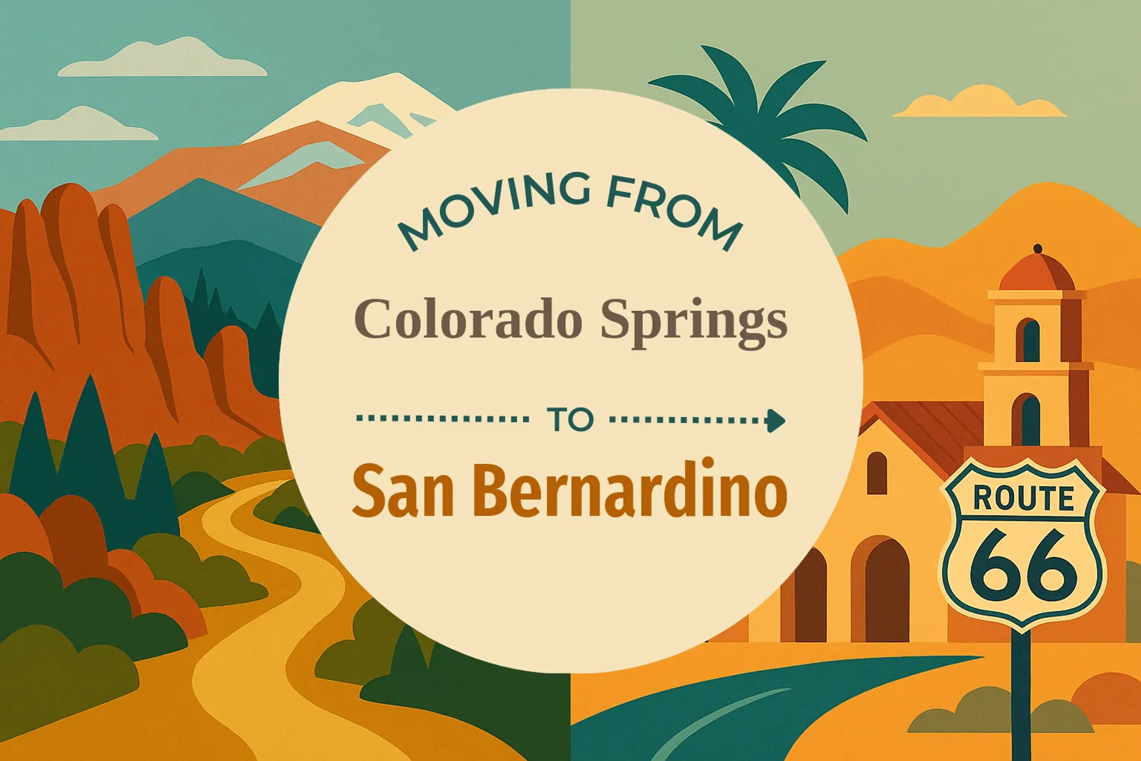 Side-by-side comparison of Colorado Springs to San Bernardino moving companies