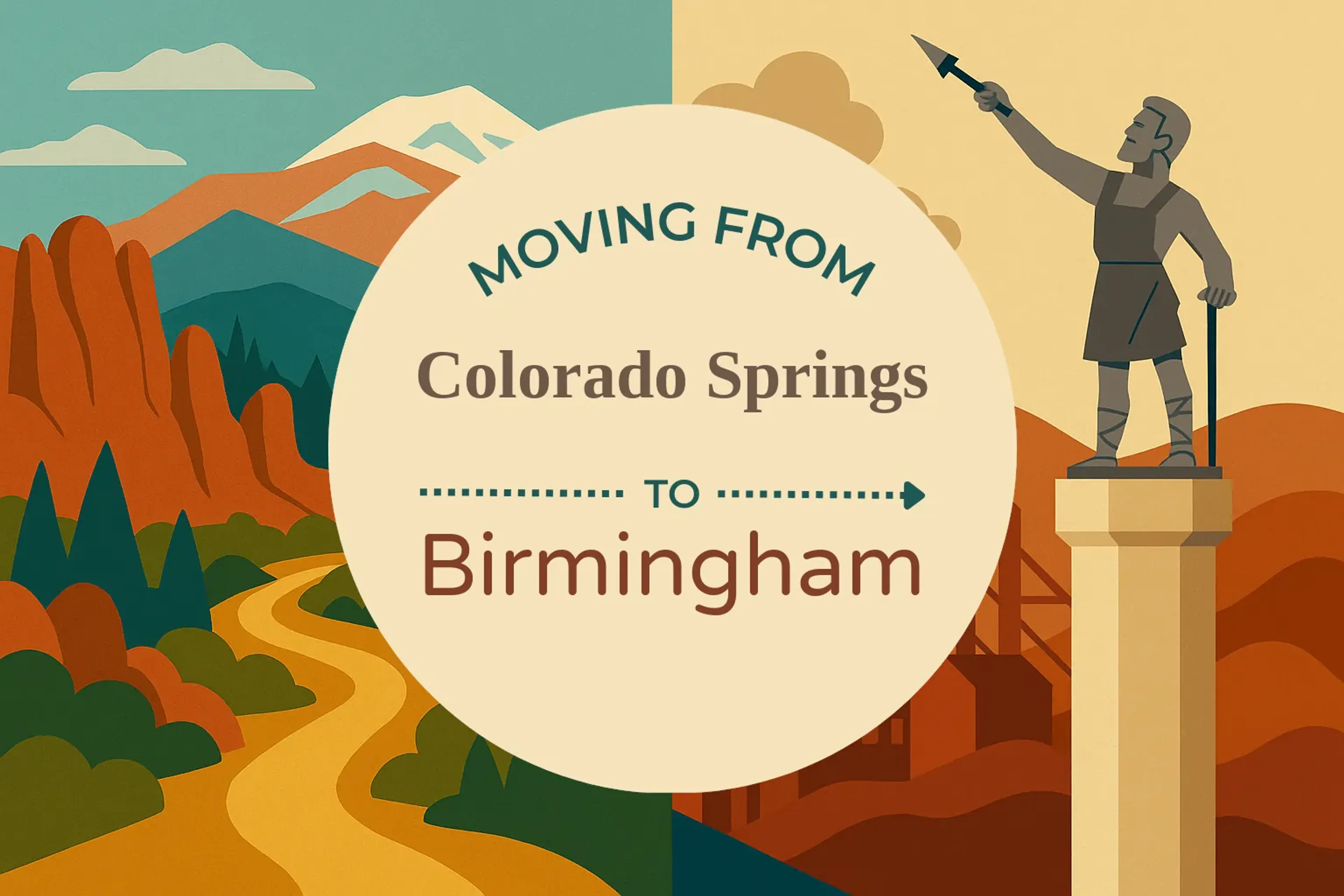 Side-by-side comparison of Colorado Springs to Birmingham moving companies