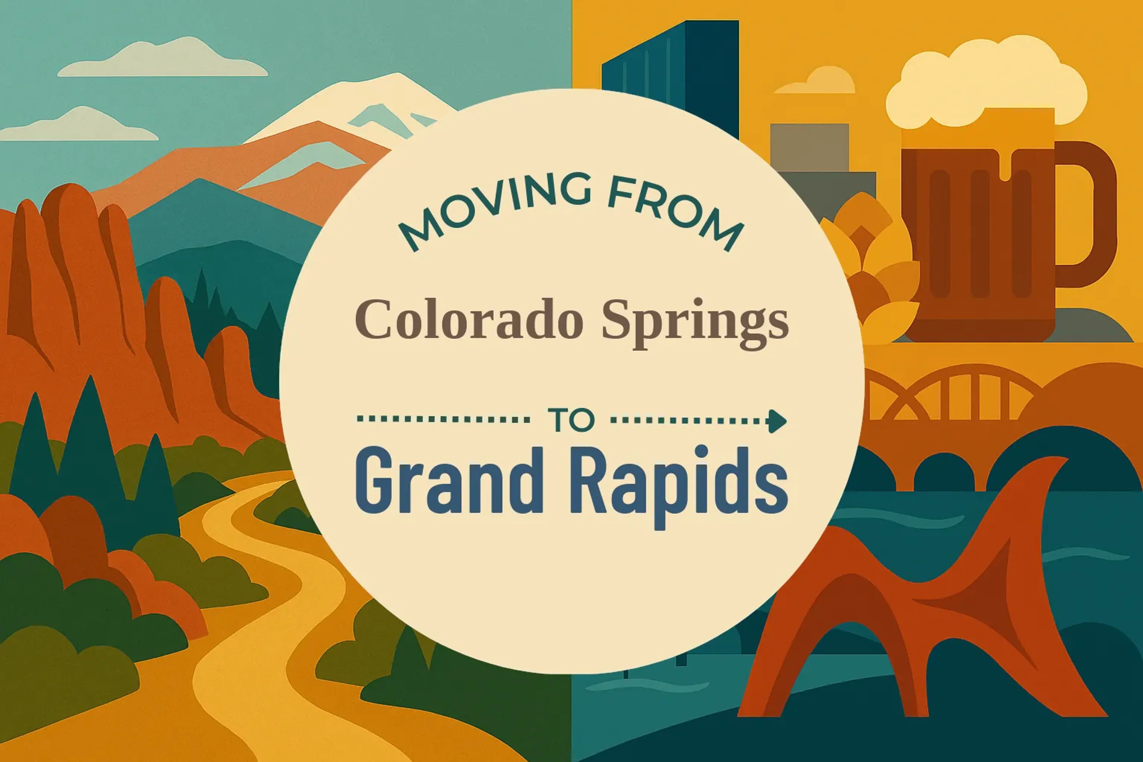 Side-by-side comparison of Colorado Springs to Grand Rapids moving companies