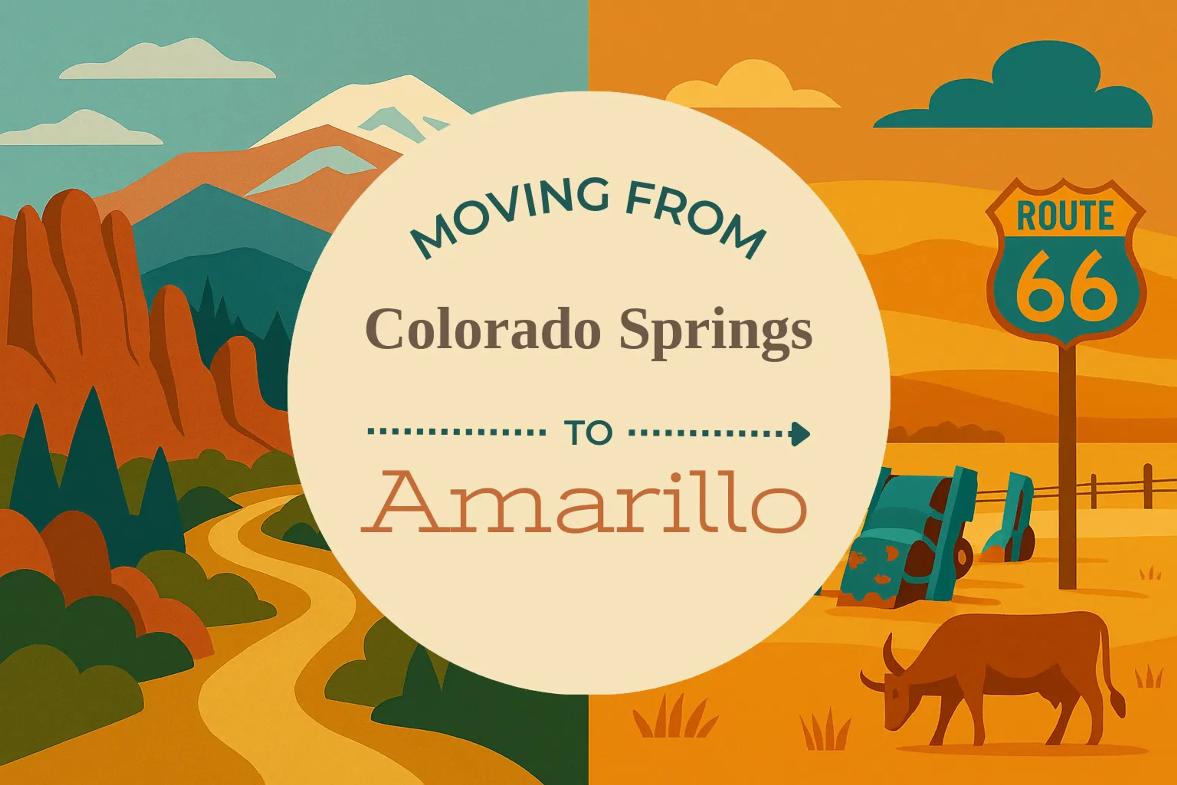 Side-by-side comparison of Colorado Springs to Amarillo moving companies