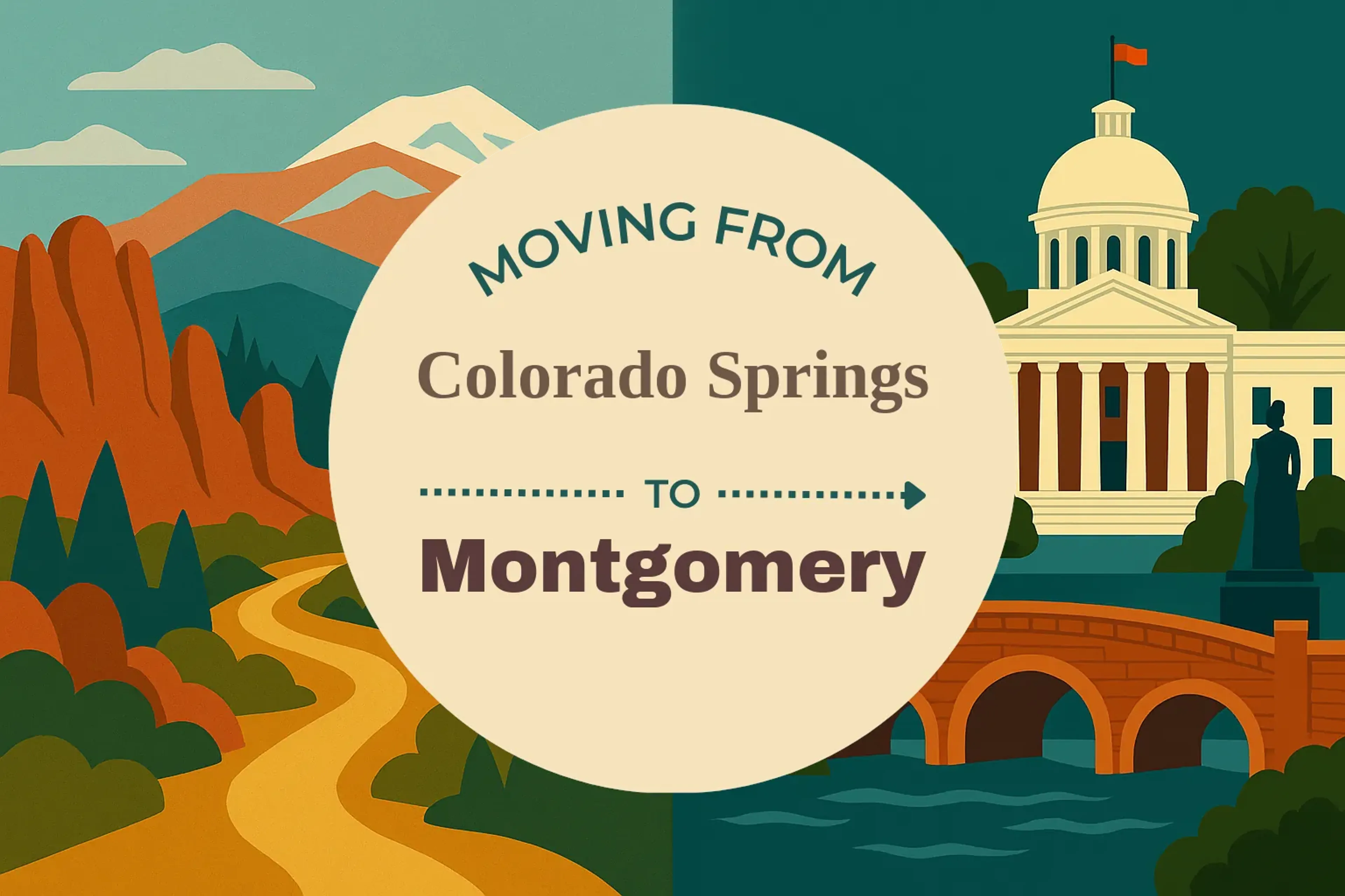 Side-by-side comparison of Colorado Springs to Montgomery moving companies