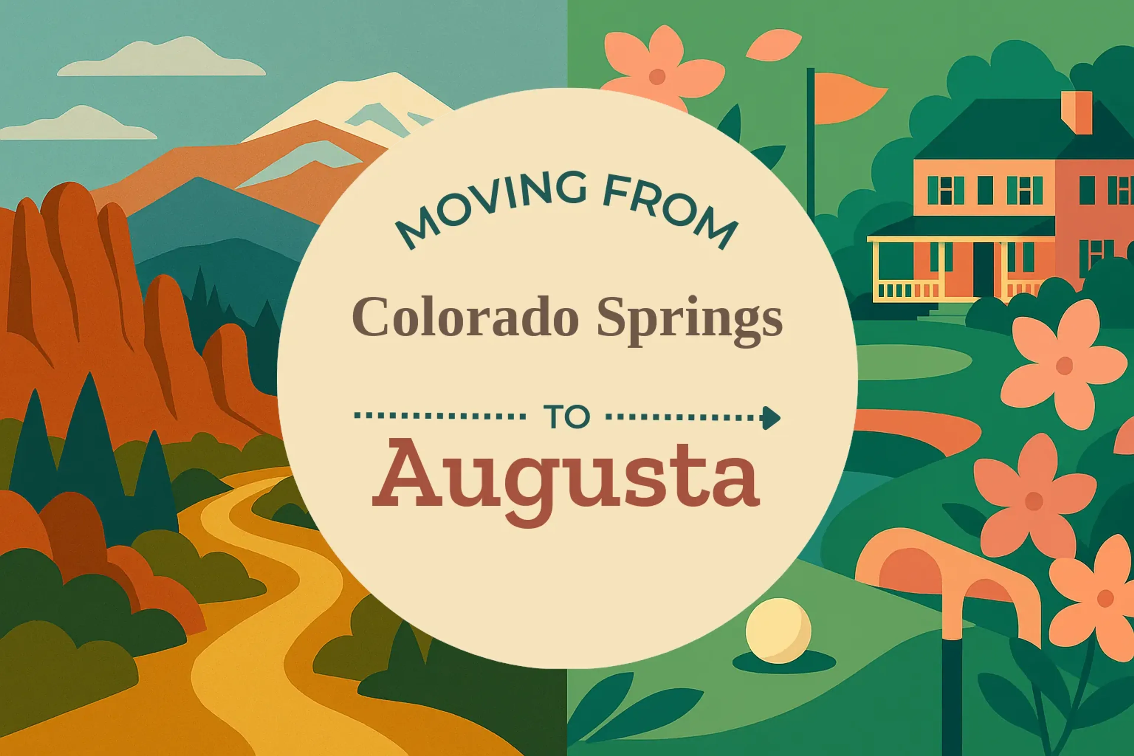 Side-by-side comparison of Colorado Springs to Augusta moving companies