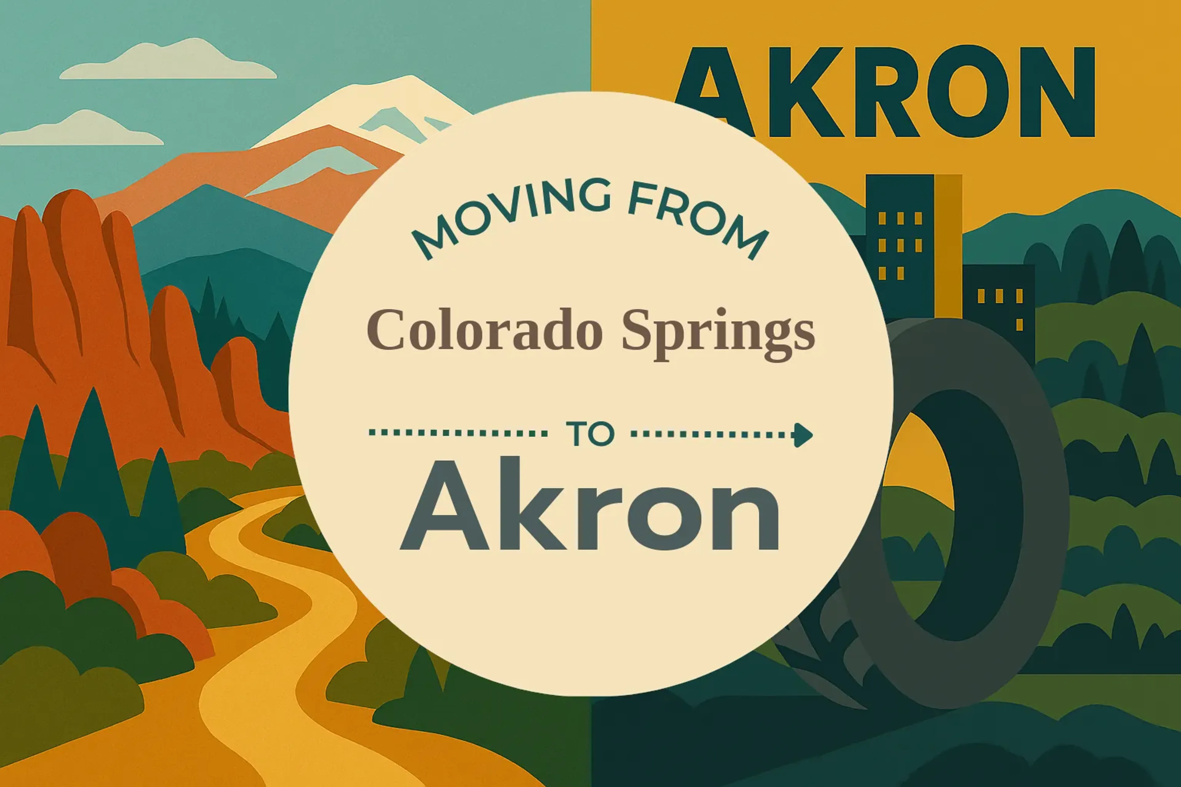 Side-by-side comparison of Colorado Springs to Akron moving companies