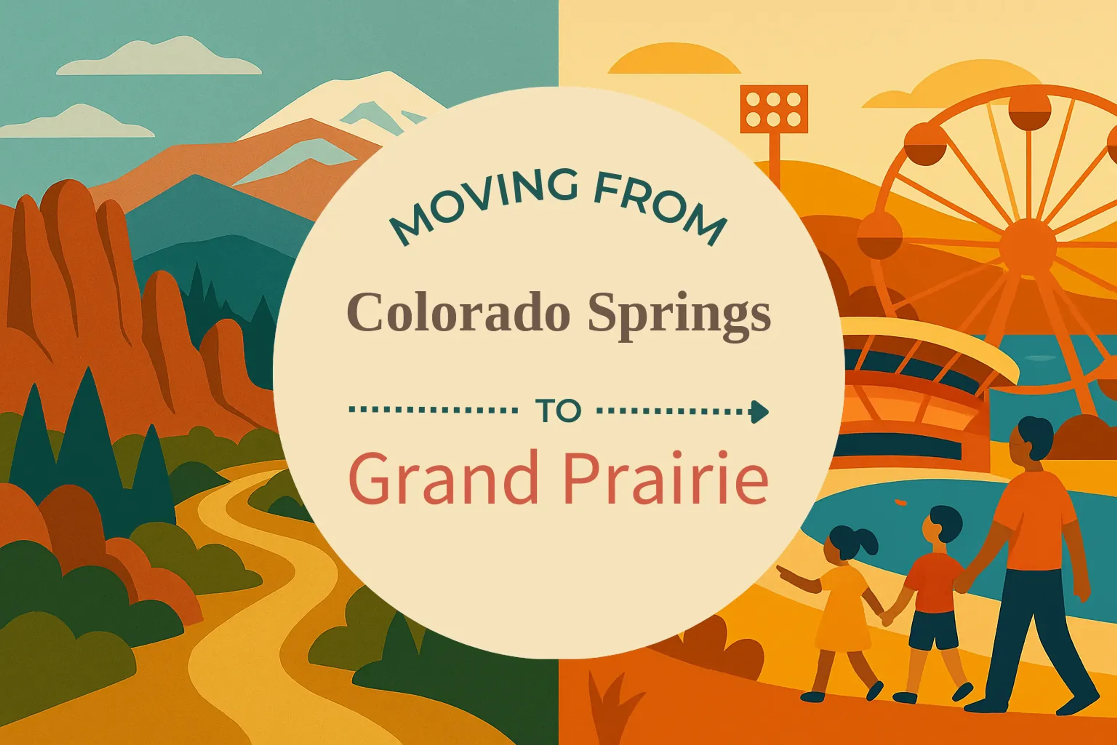 Side-by-side comparison of Colorado Springs to Grand Prairie moving companies