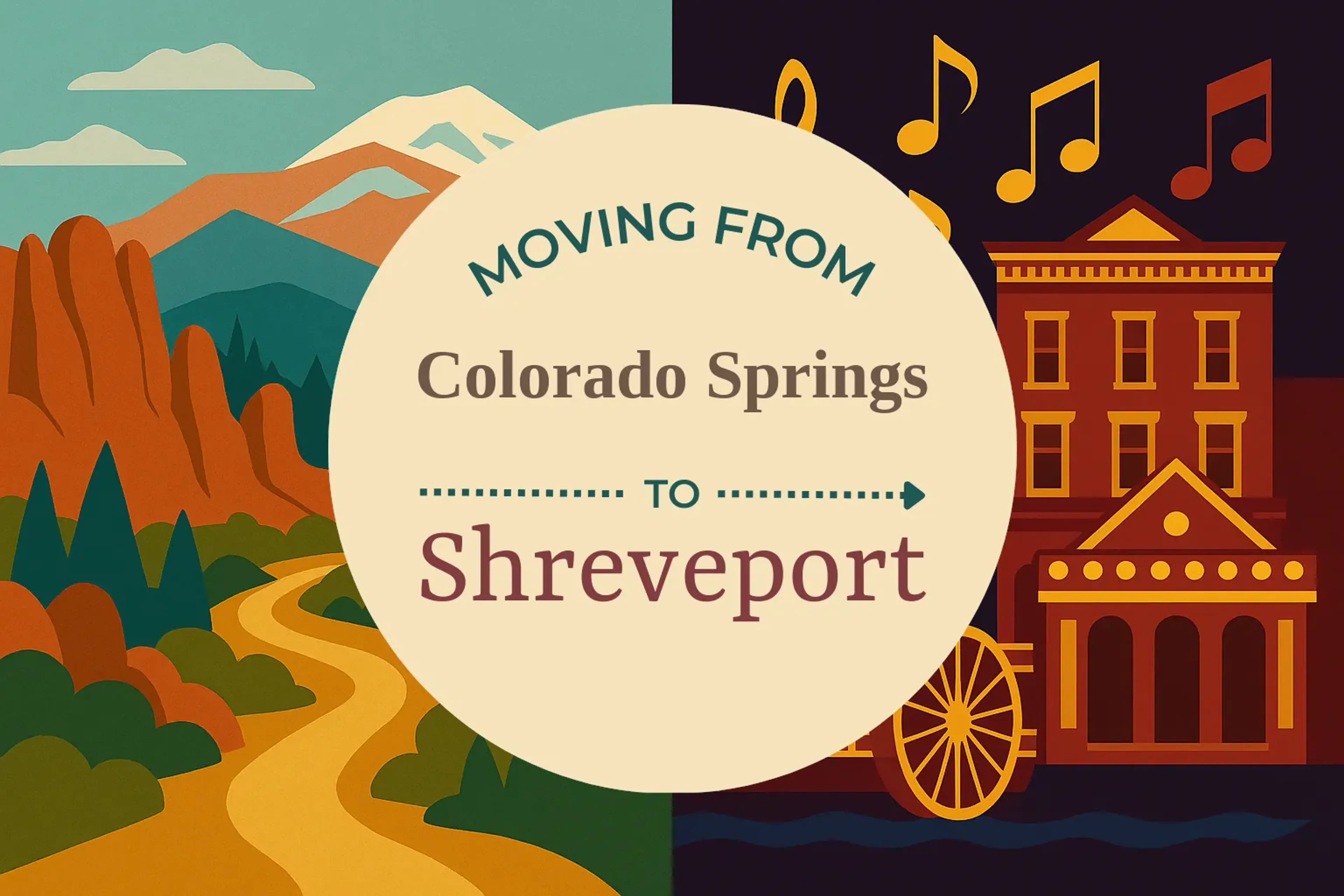 Side-by-side comparison of Colorado Springs to Shreveport moving companies