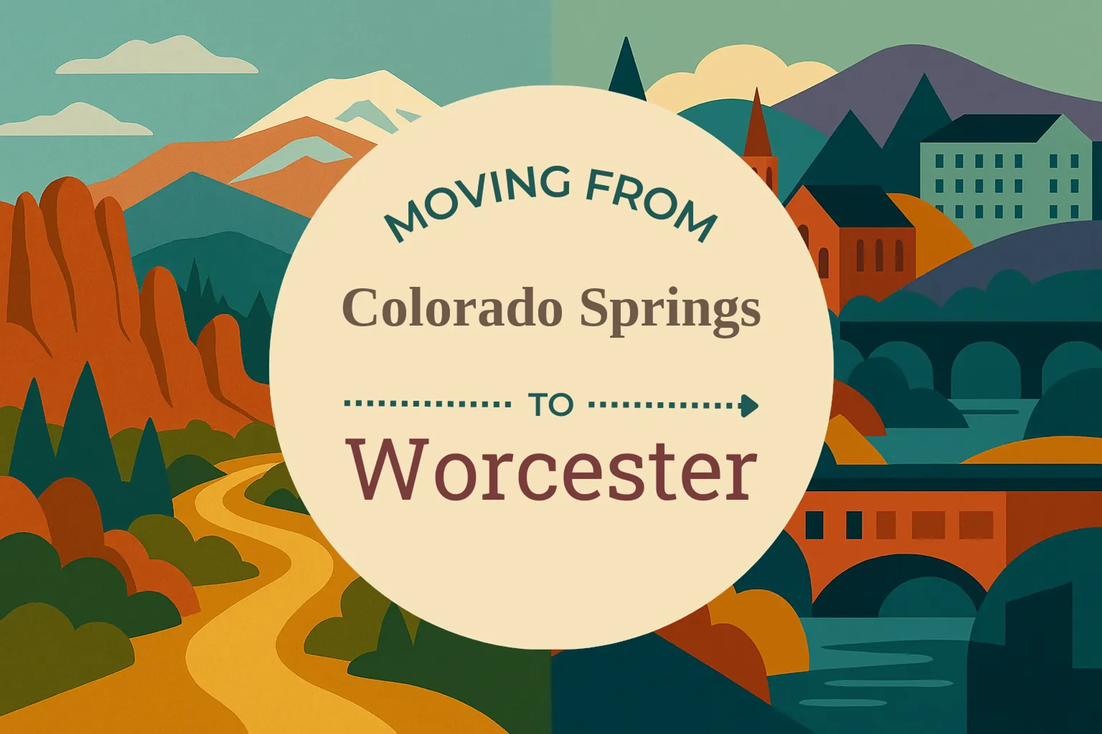 Side-by-side comparison of Colorado Springs to Worcester moving companies