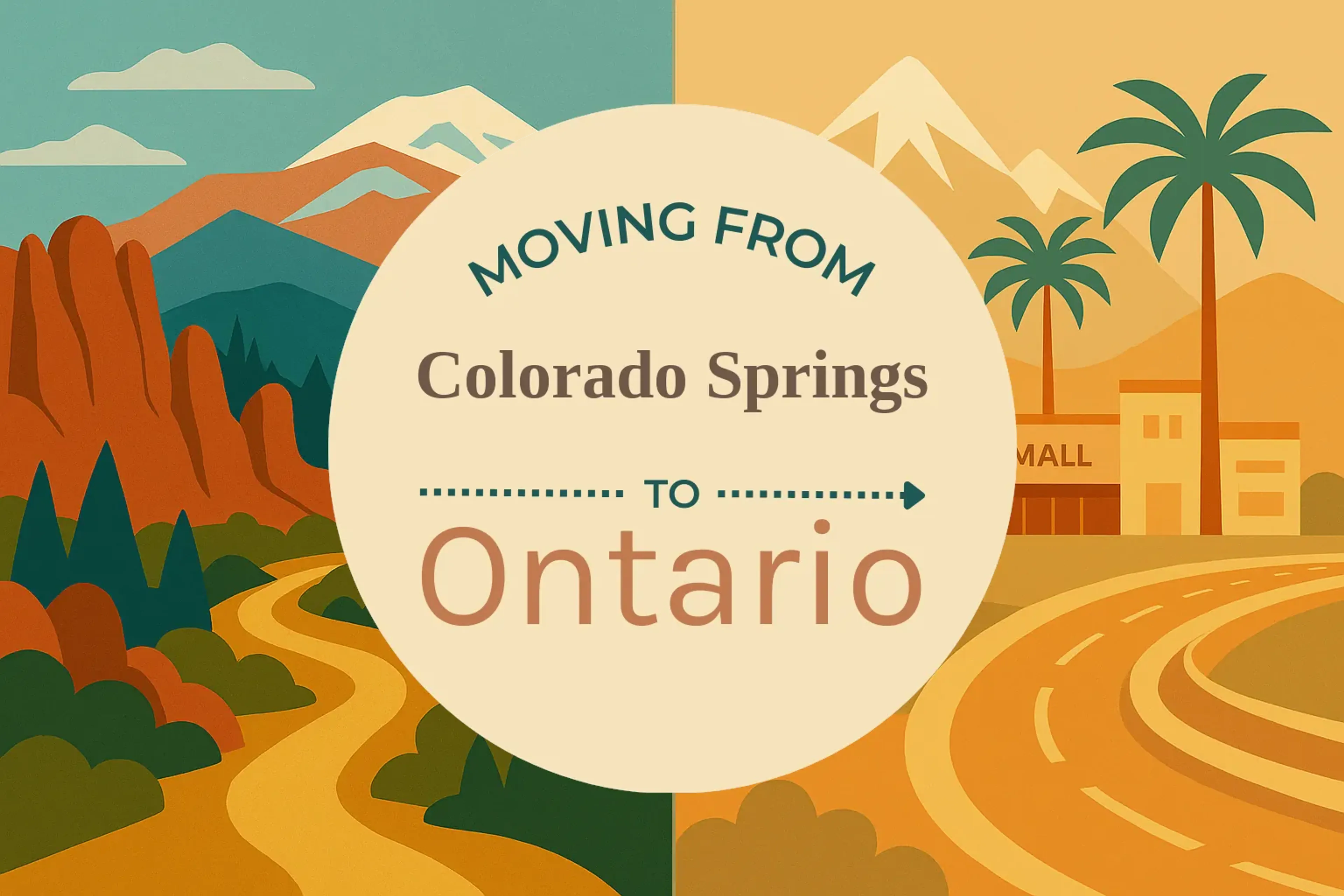 Side-by-side comparison of Colorado Springs to Ontario moving companies