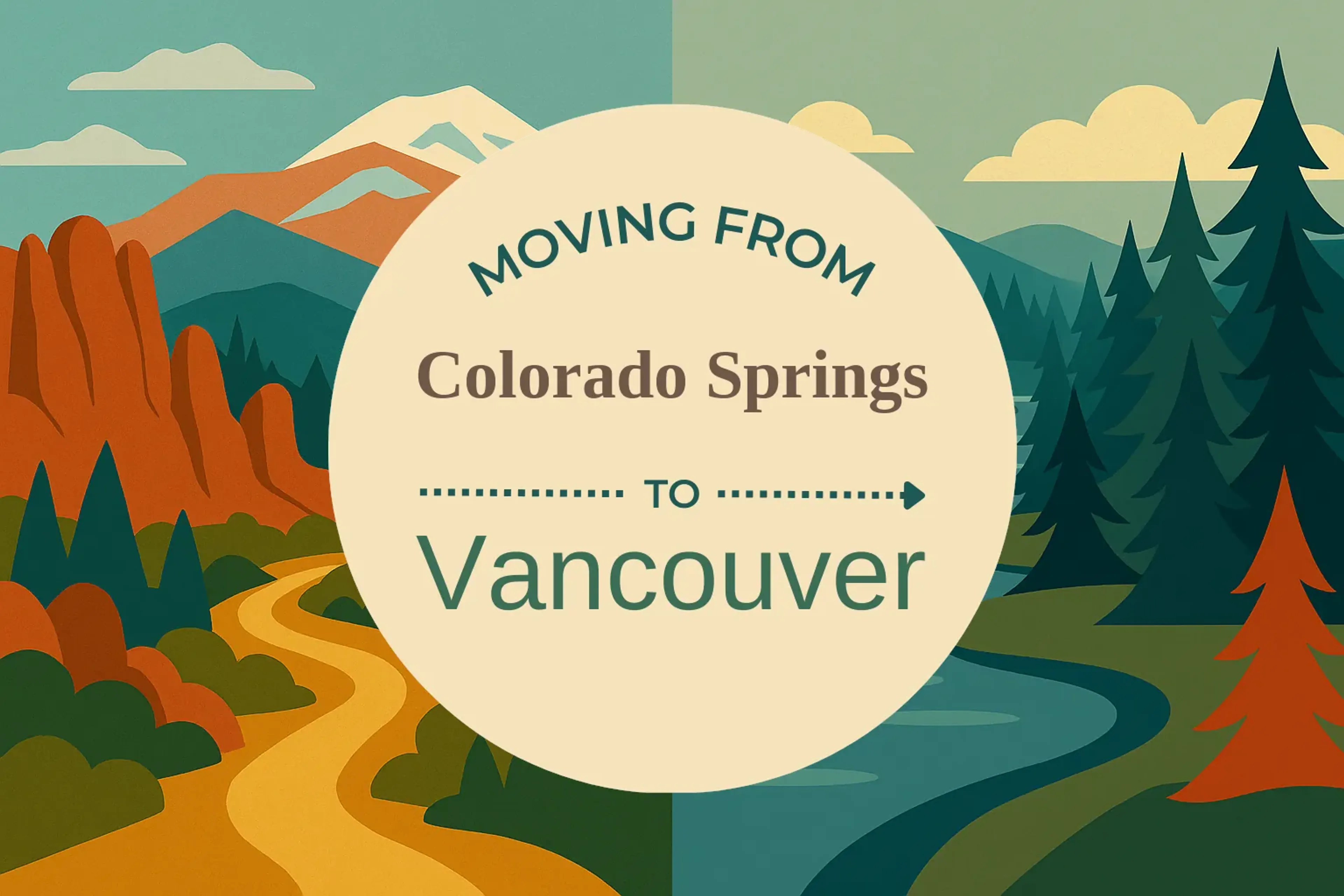 Side-by-side comparison of Colorado Springs to Vancouver moving companies