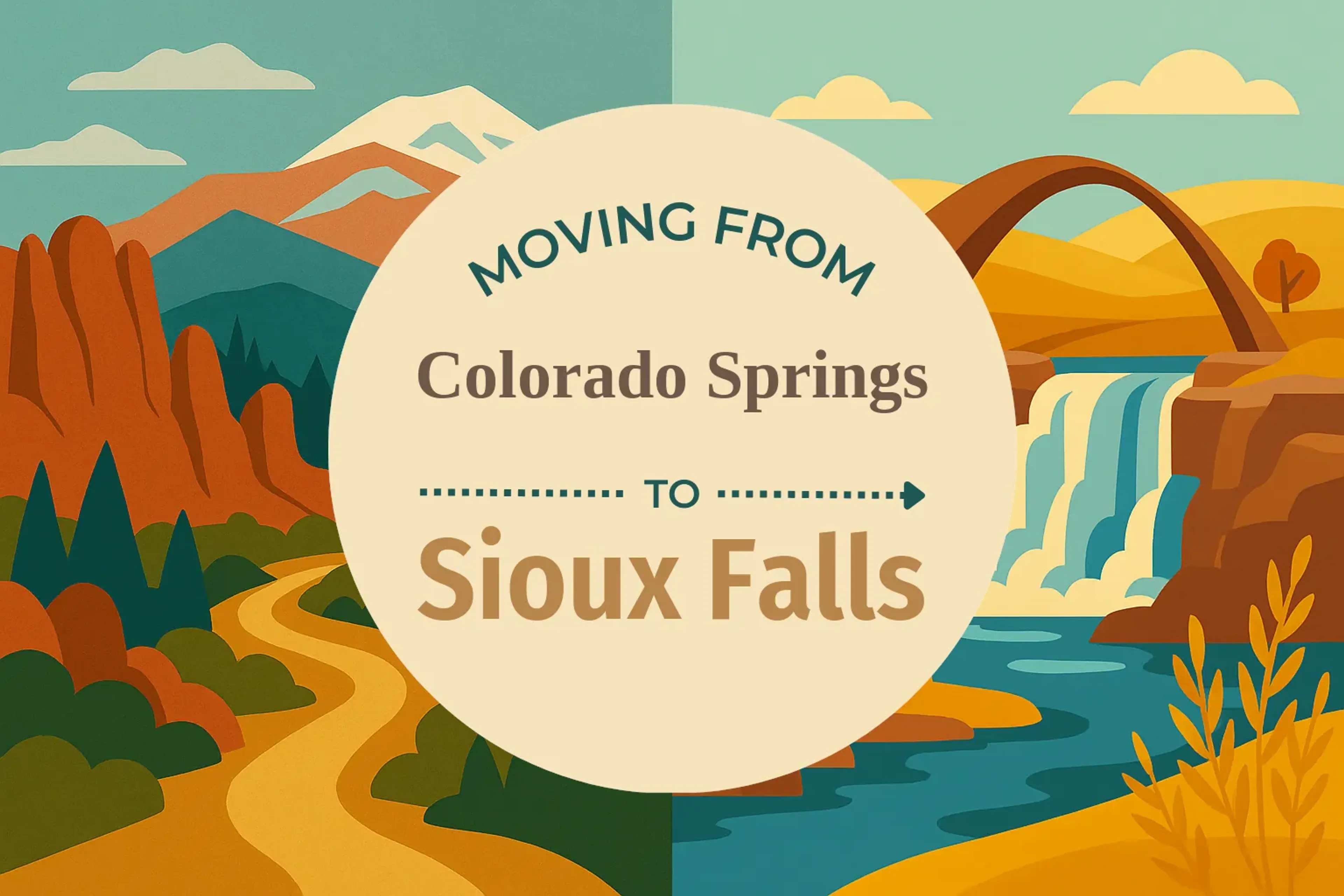 Side-by-side comparison of Colorado Springs to Sioux Falls moving companies