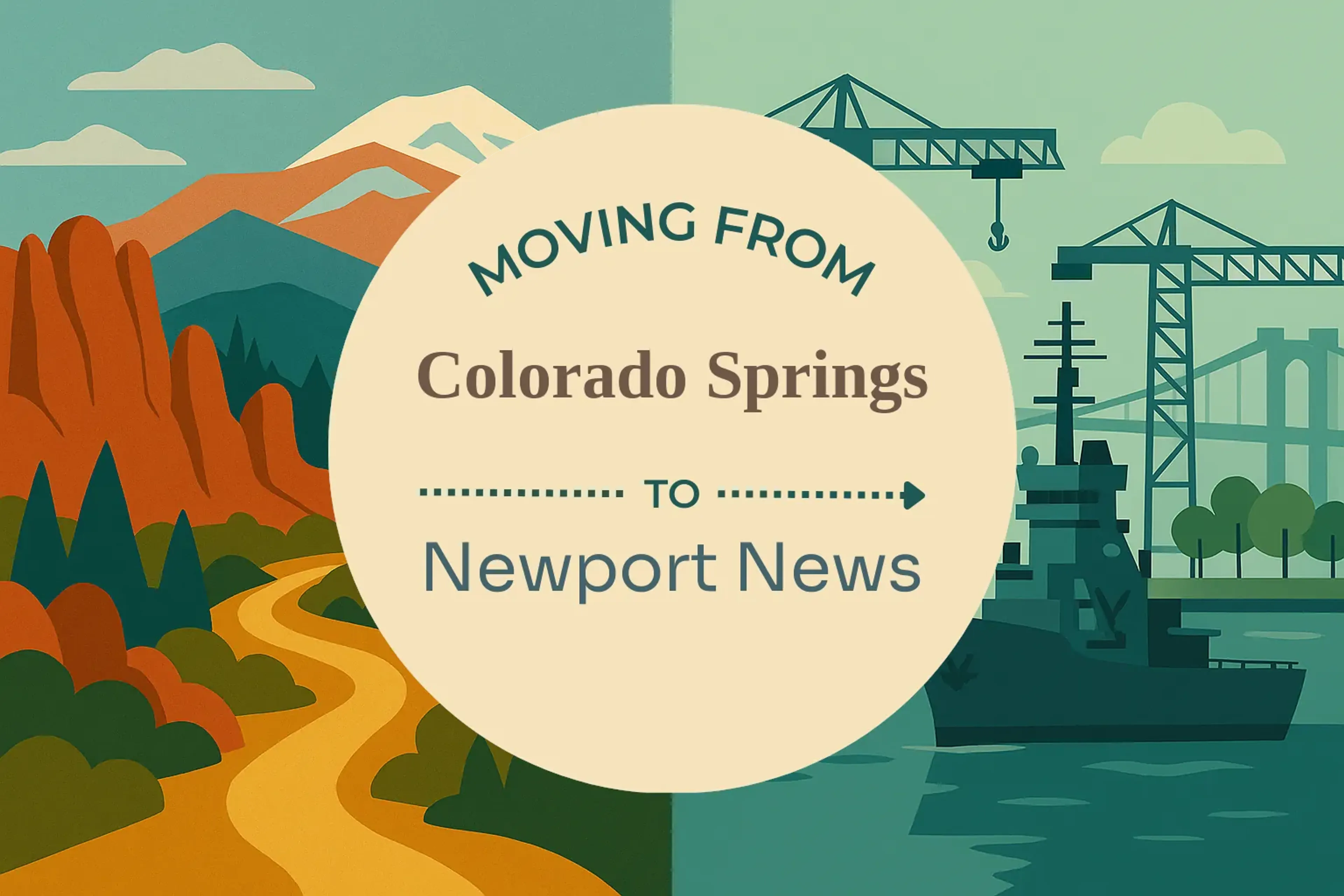 Side-by-side comparison of Colorado Springs to Newport News moving companies