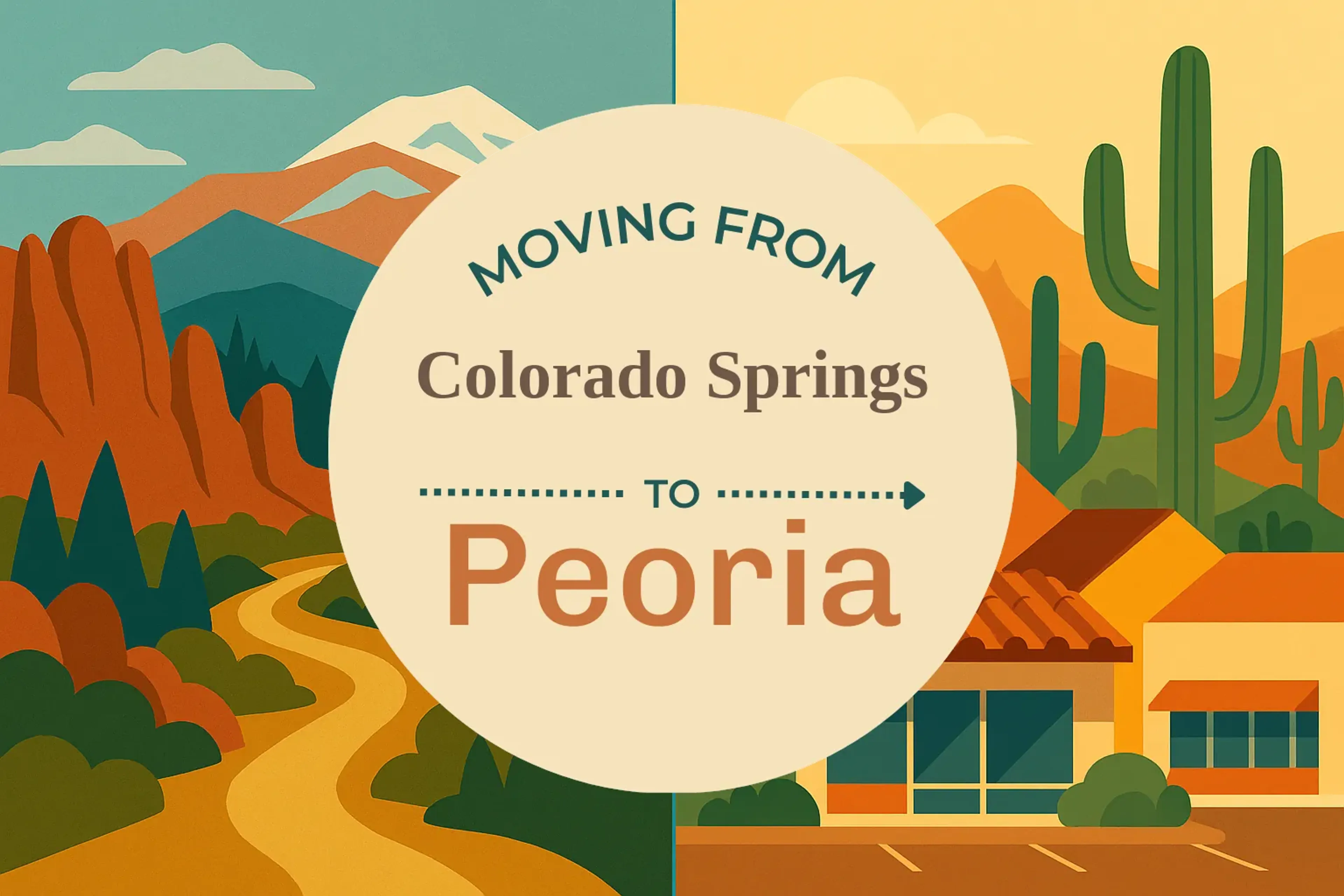 Side-by-side comparison of Colorado Springs to Peoria moving companies