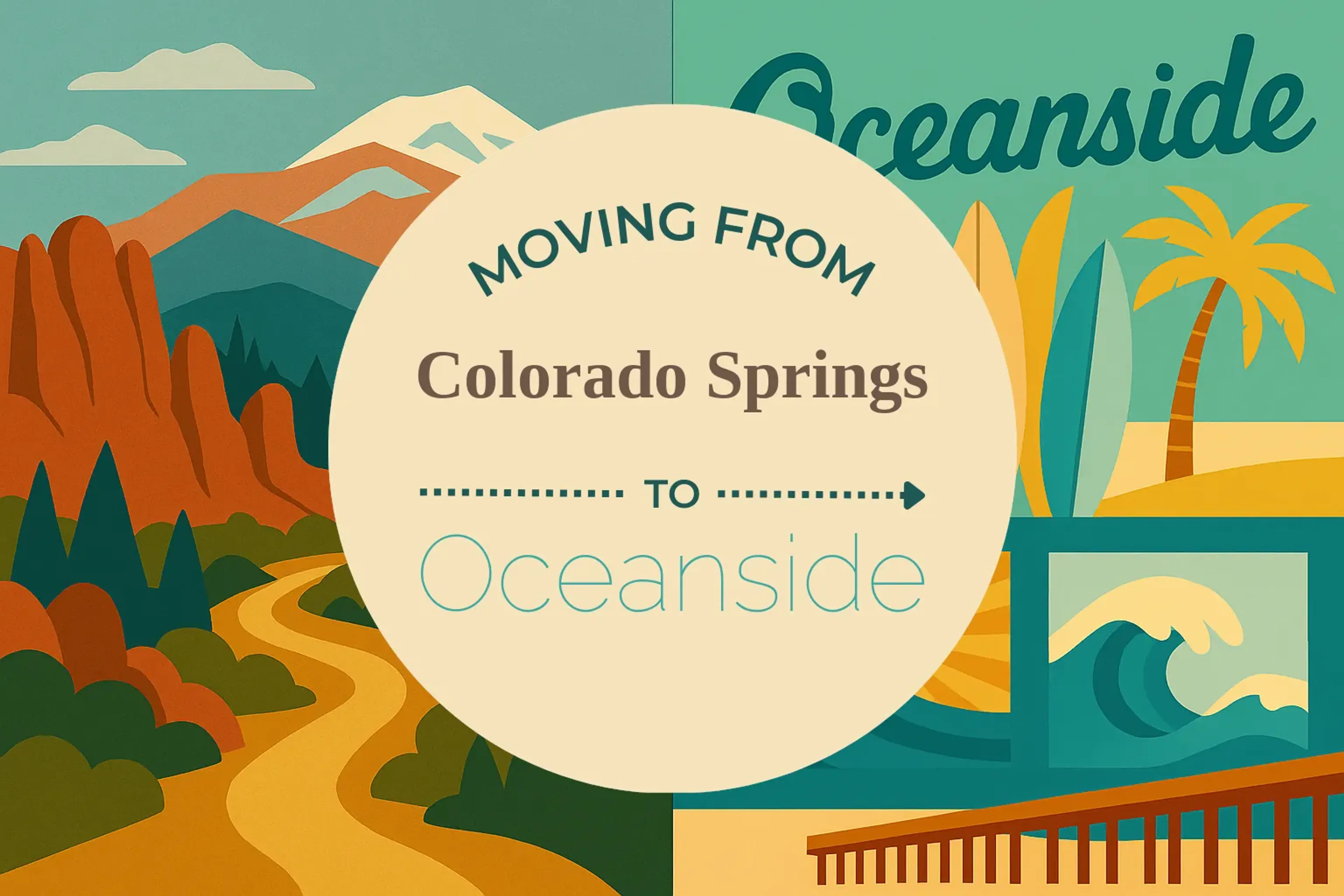 Side-by-side comparison of Colorado Springs to Oceanside moving companies