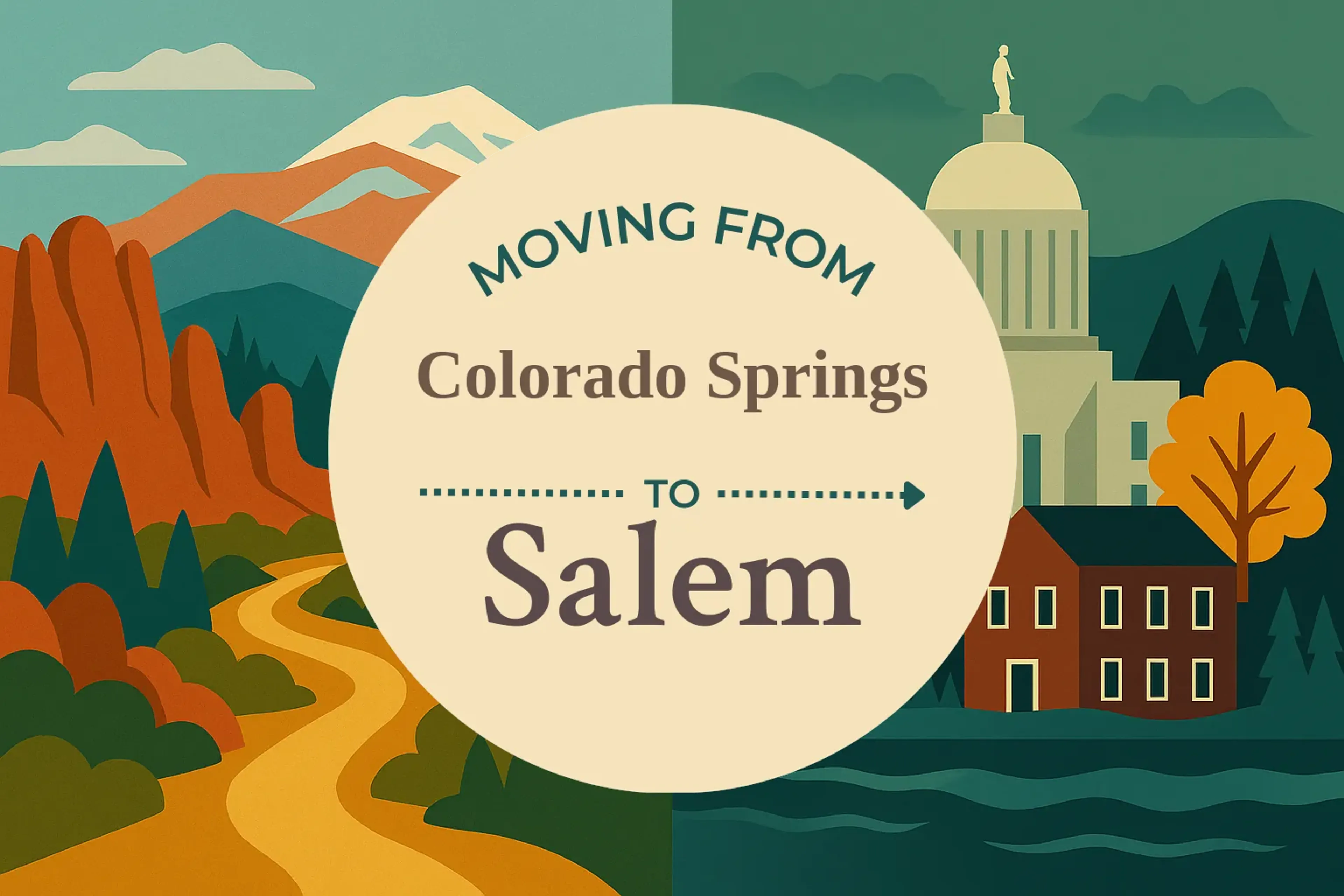 Side-by-side comparison of Colorado Springs to Salem moving companies