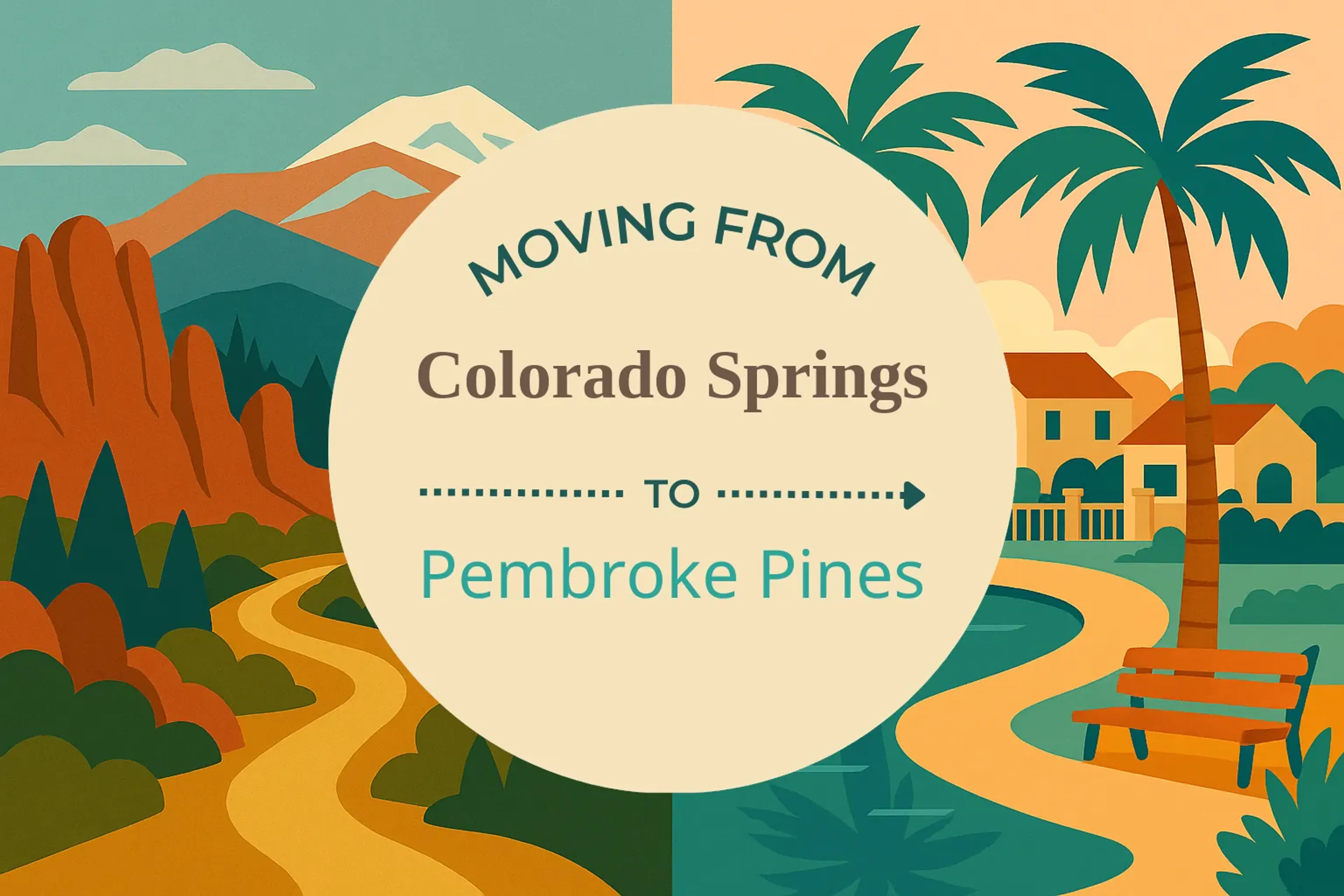 Side-by-side comparison of Colorado Springs to Pembroke Pines moving companies