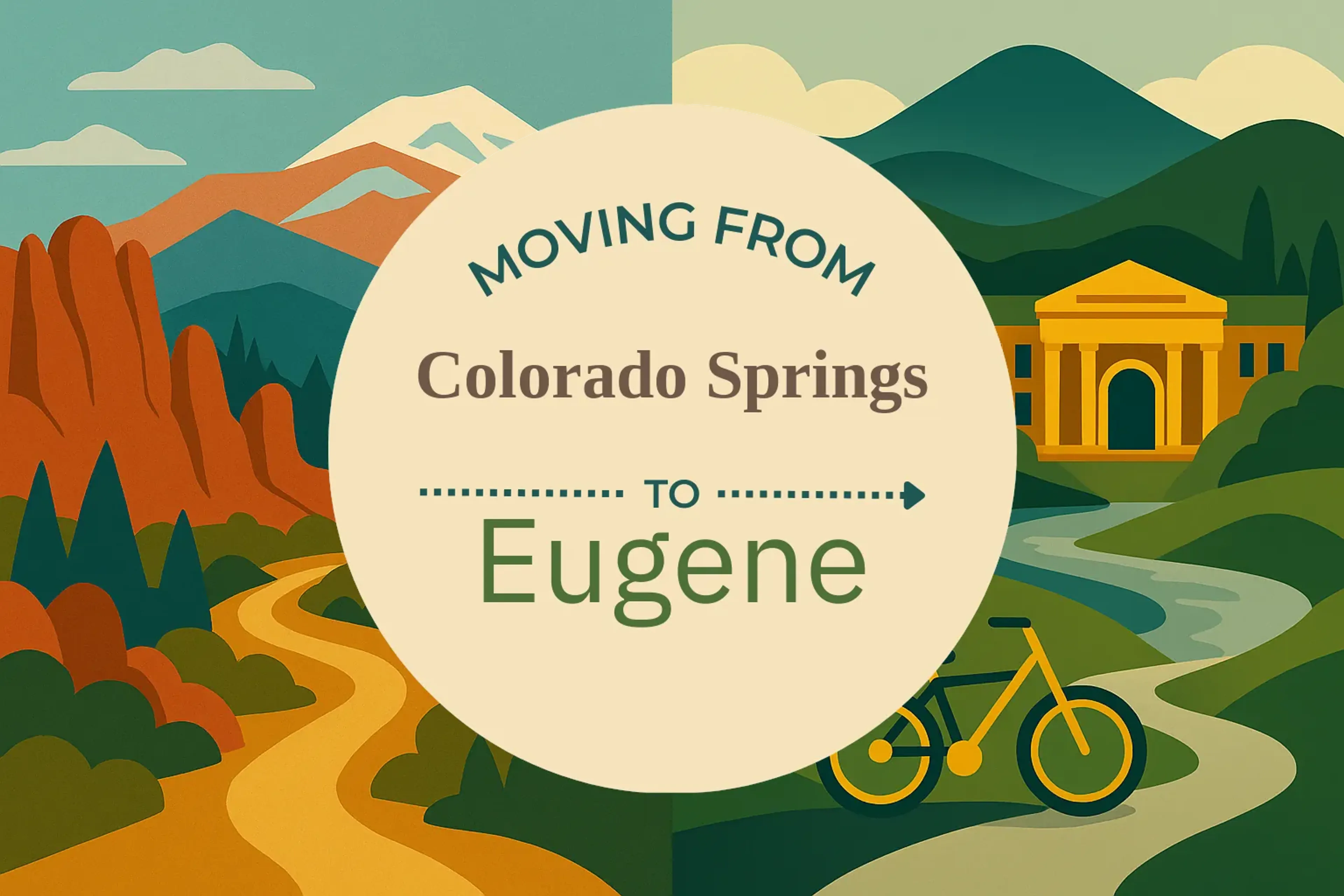 Side-by-side comparison of Colorado Springs to Eugene moving companies