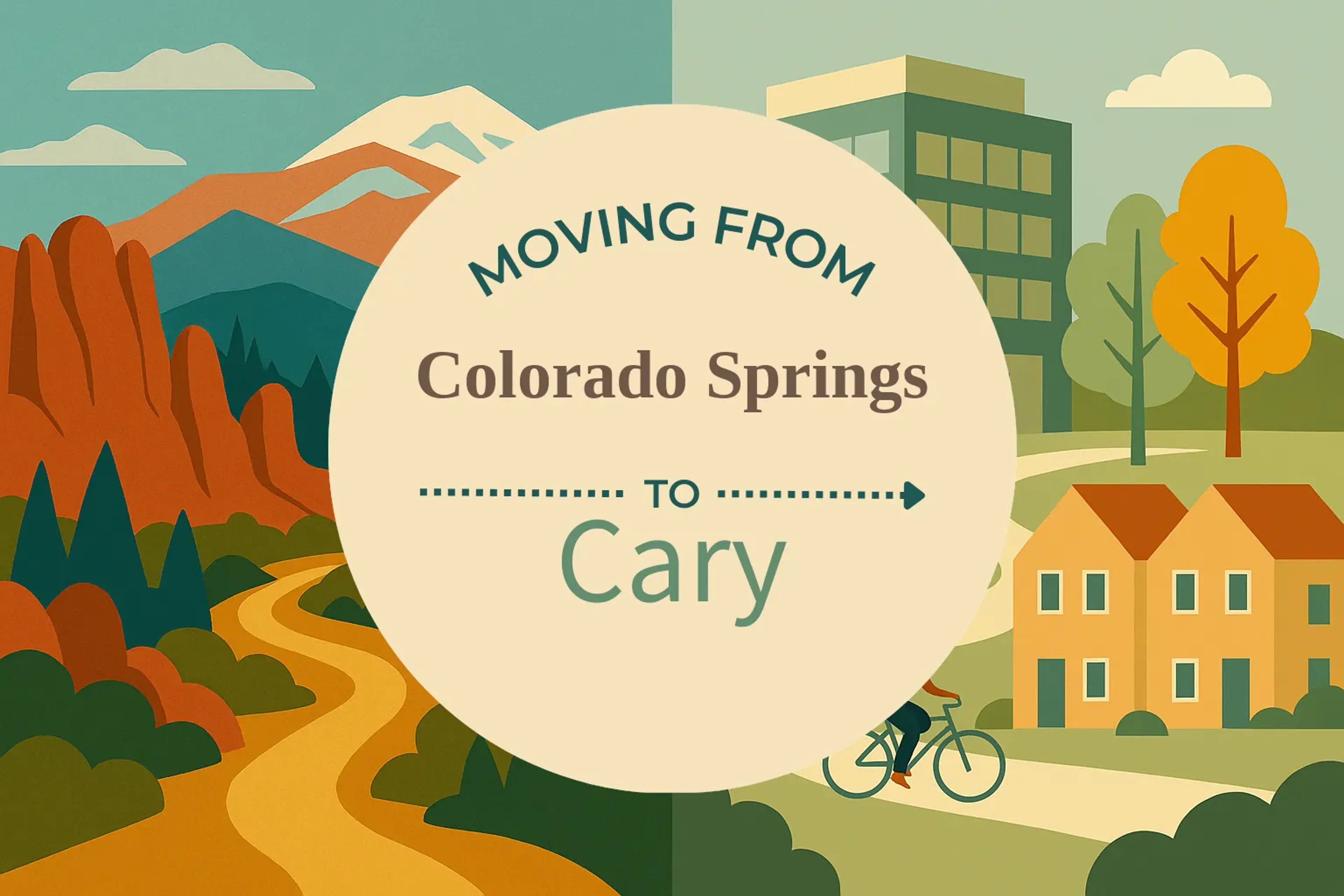 Side-by-side comparison of Colorado Springs to Cary moving companies