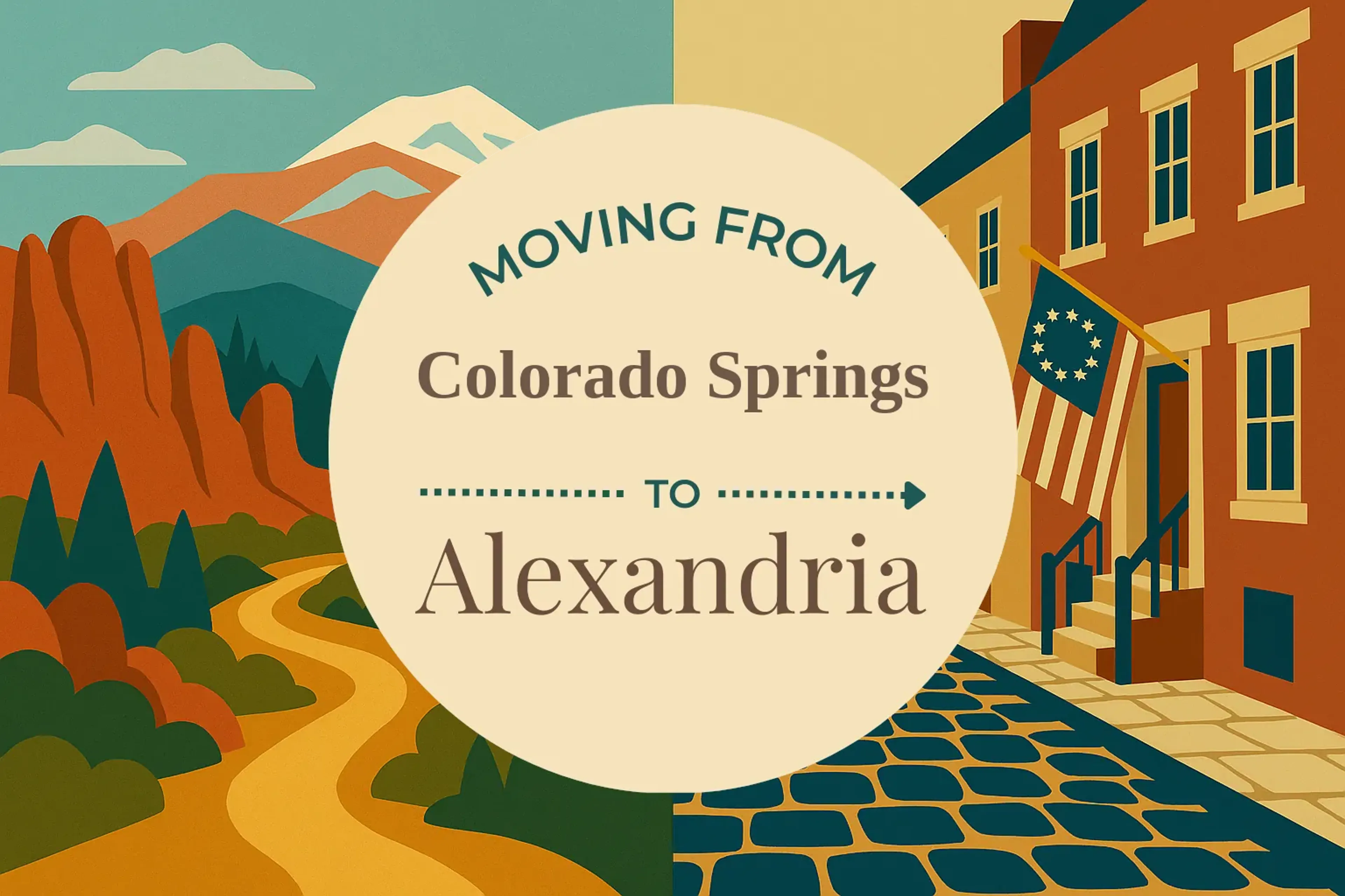 Side-by-side comparison of Colorado Springs to Alexandria moving companies