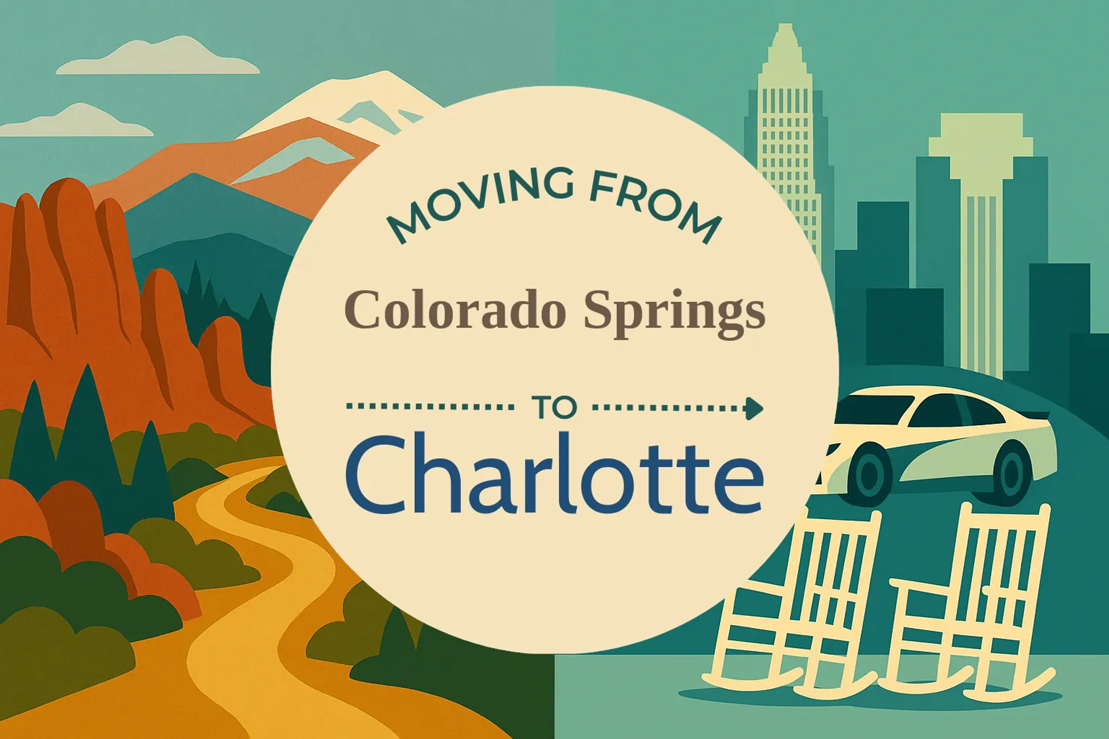 Side-by-side comparison of Colorado Springs to Charlotte moving companies