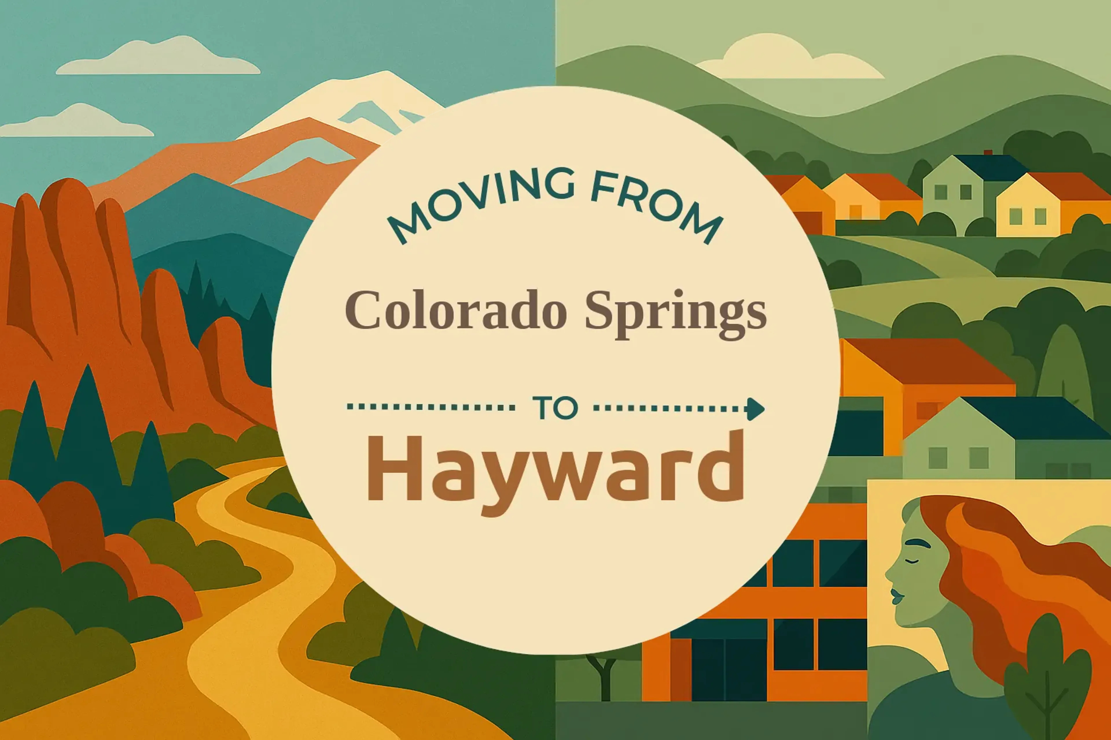 Side-by-side comparison of Colorado Springs to Hayward moving companies