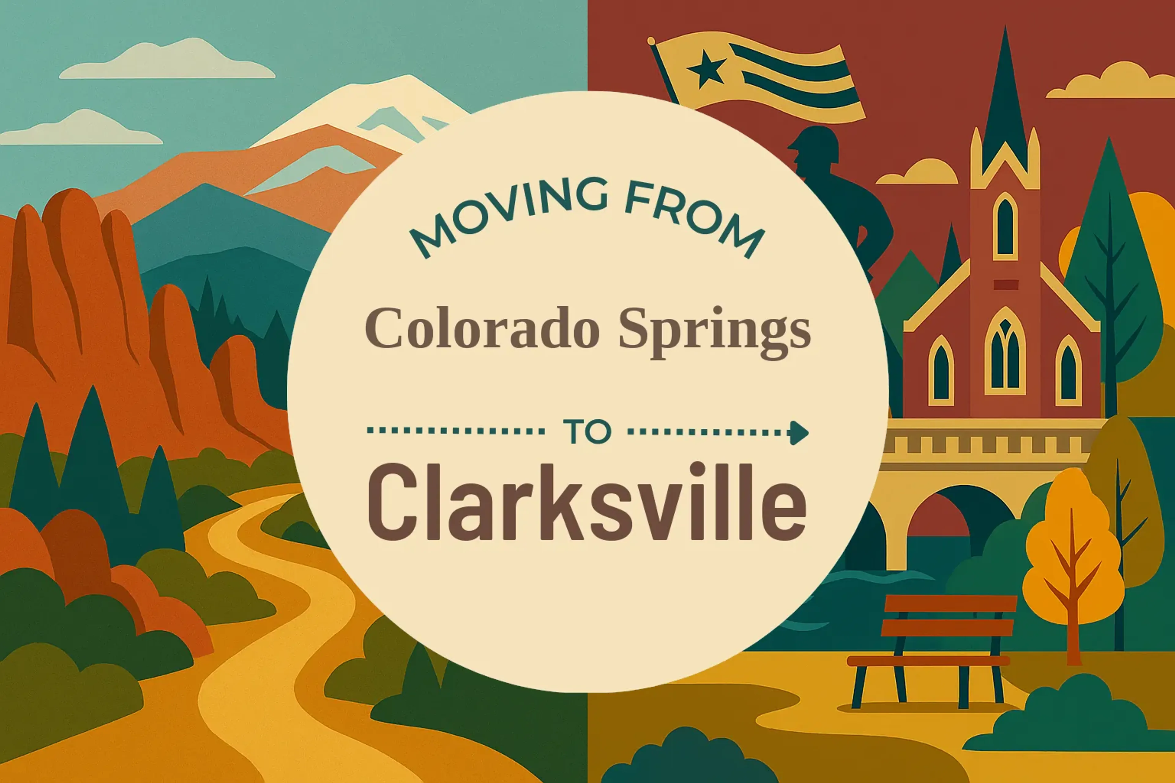 Side-by-side comparison of Colorado Springs to Clarksville moving companies