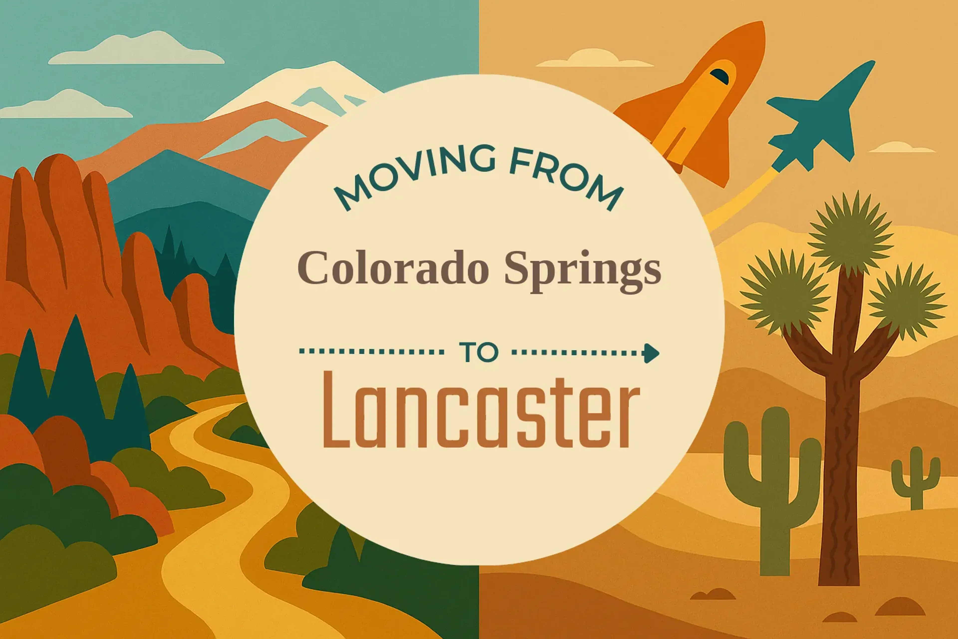 Side-by-side comparison of Colorado Springs to Lancaster moving companies