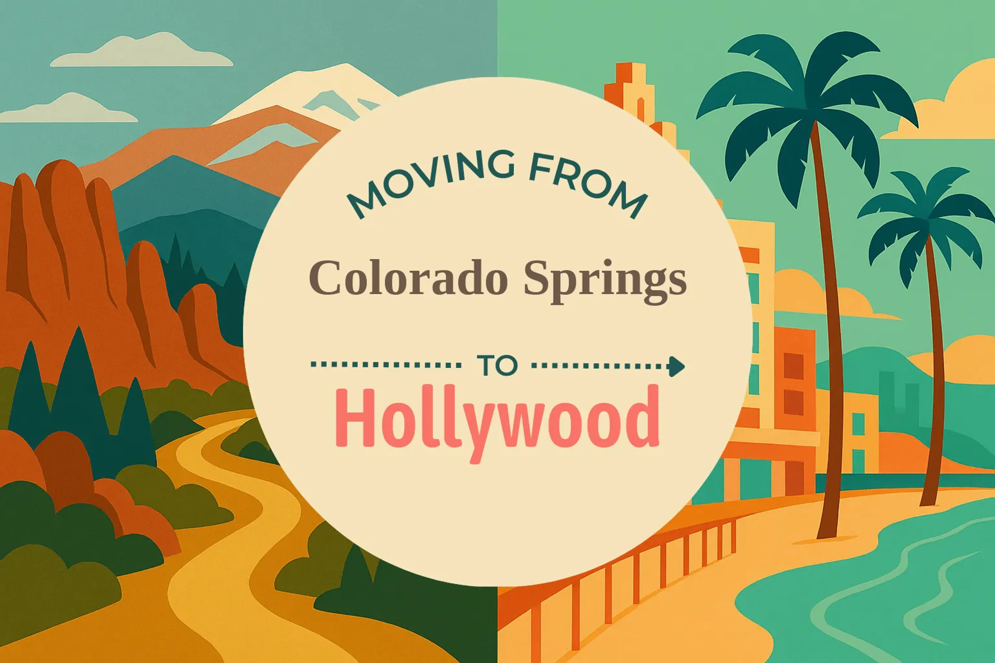 Side-by-side comparison of Colorado Springs to Hollywood moving companies