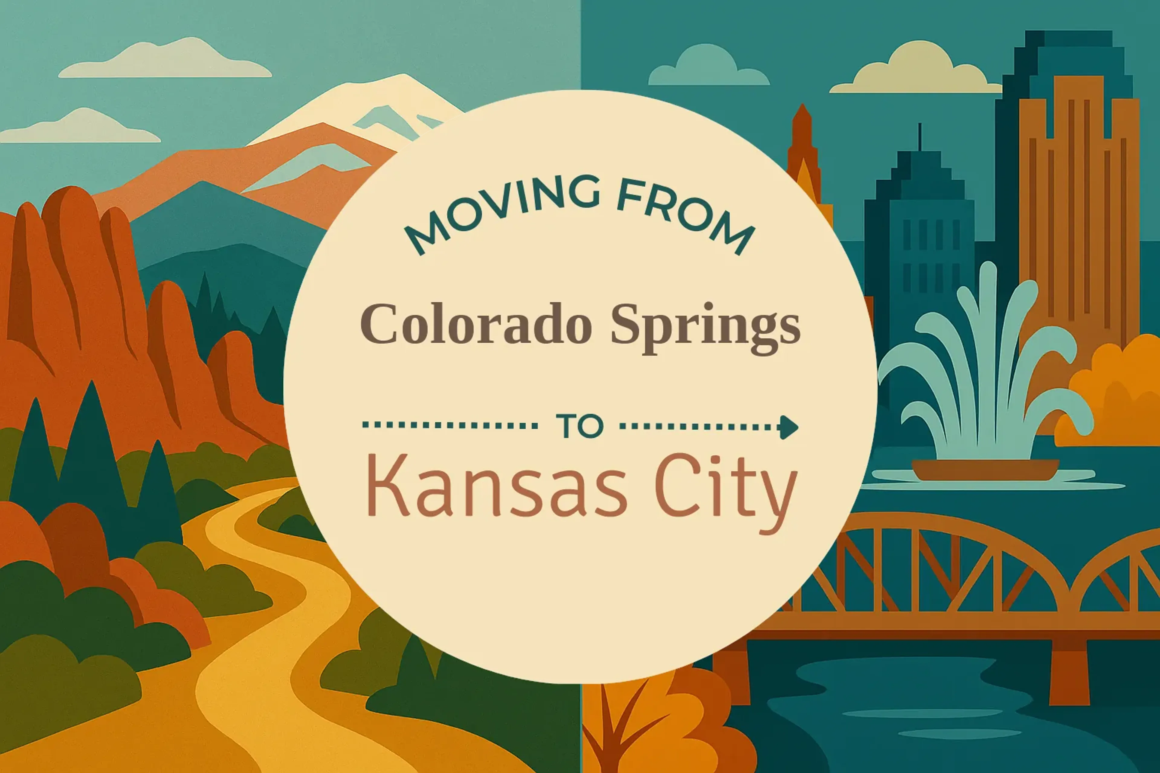 Side-by-side comparison of Colorado Springs to Kansas City moving companies