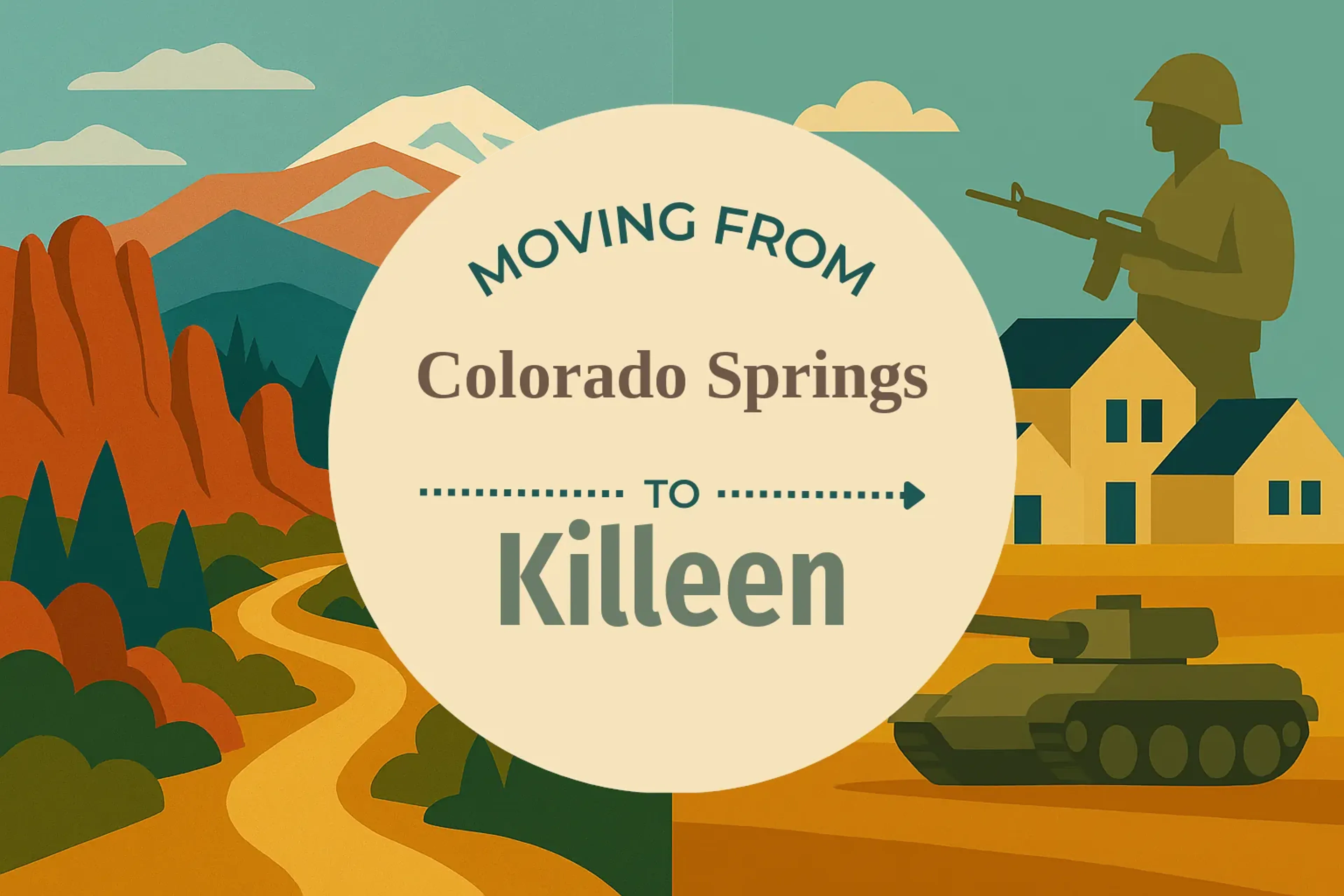 Side-by-side comparison of Colorado Springs to Killeen moving companies