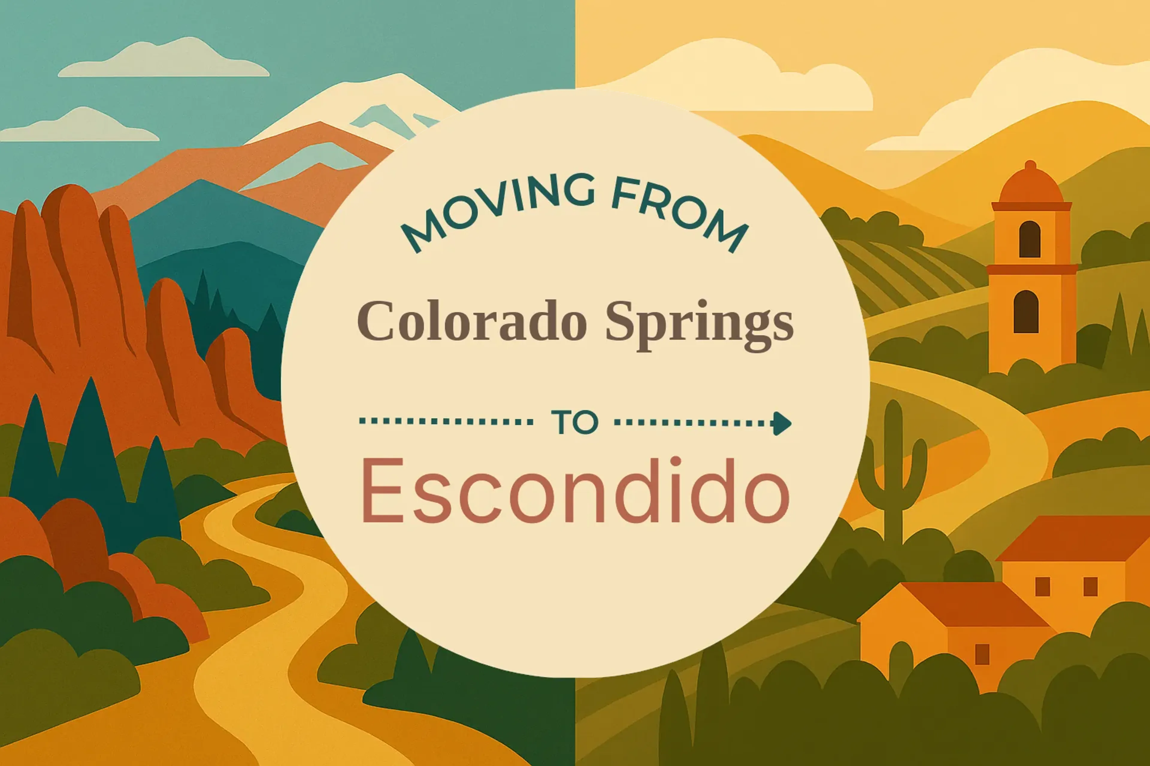 Side-by-side comparison of Colorado Springs to Escondido moving companies