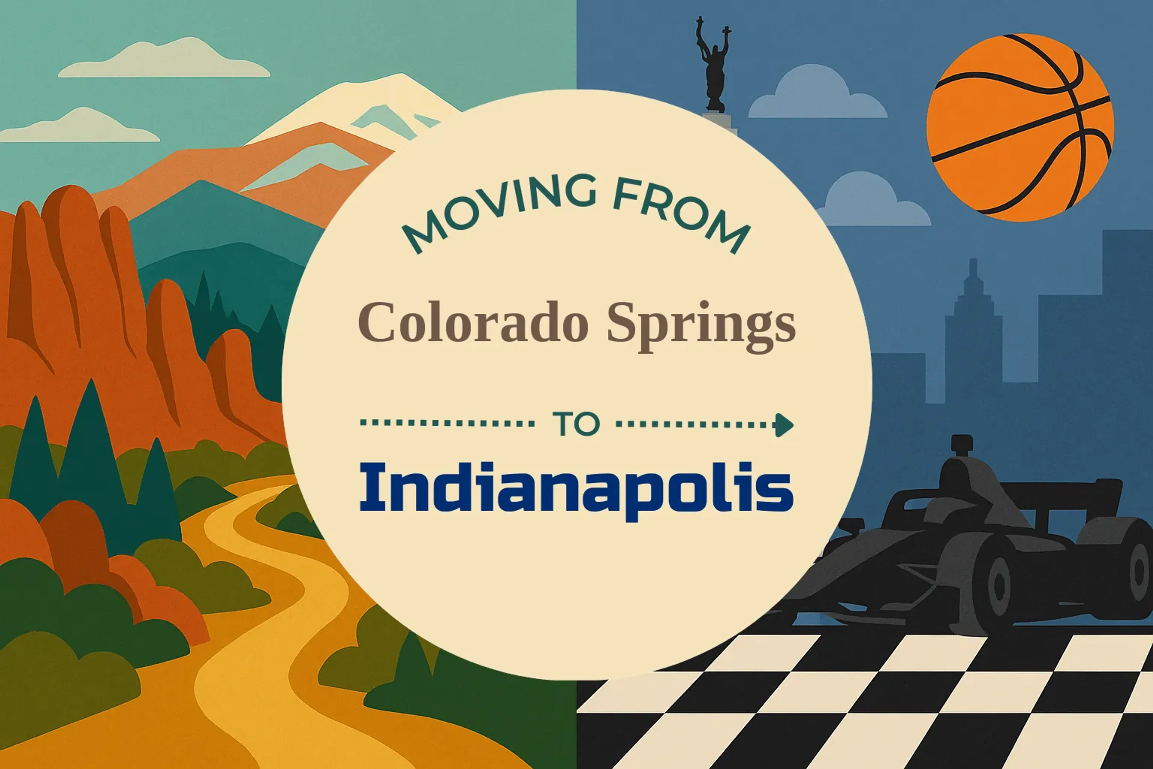 Side-by-side comparison of Colorado Springs to Indianapolis moving companies