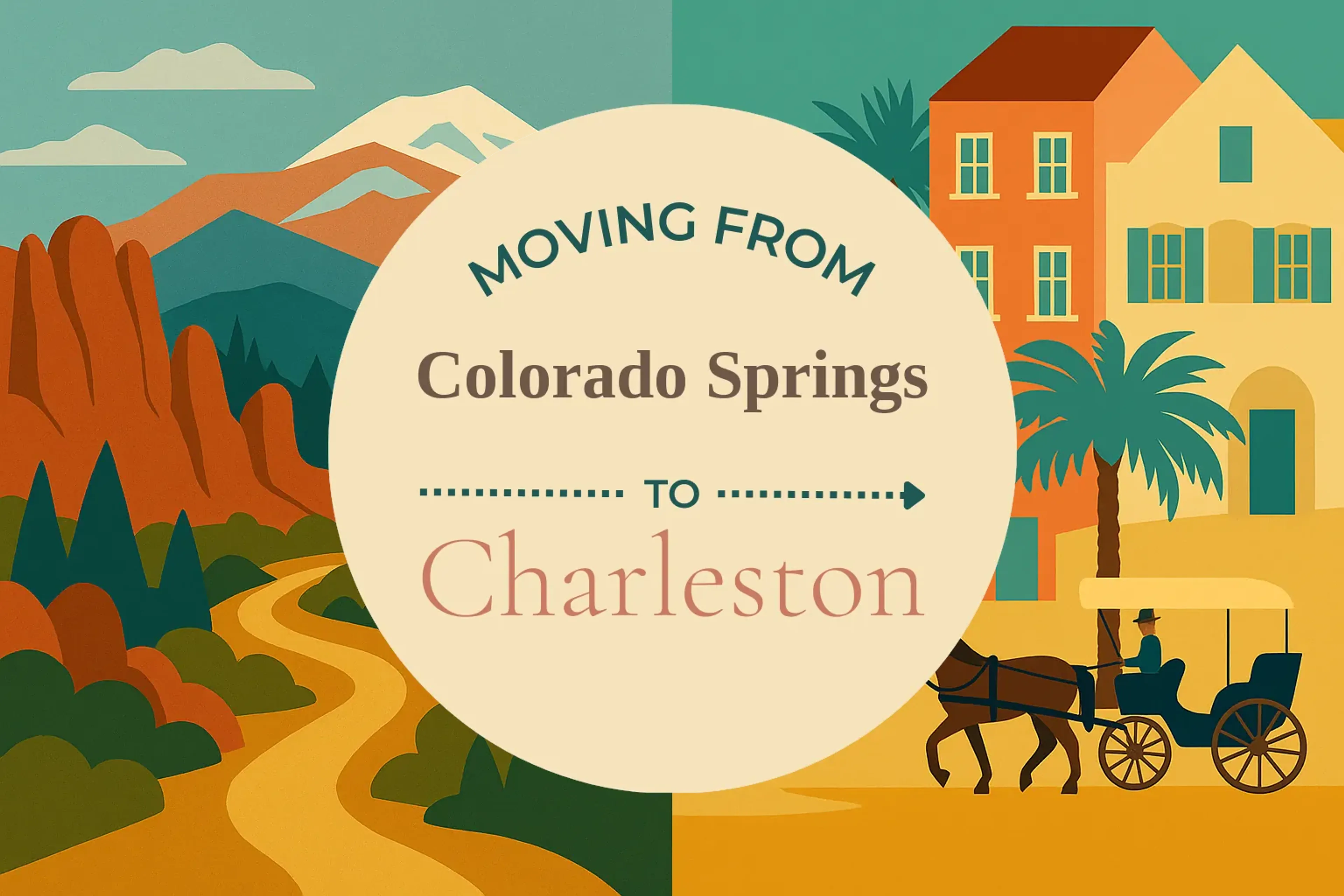 Side-by-side comparison of Colorado Springs to Charleston moving companies
