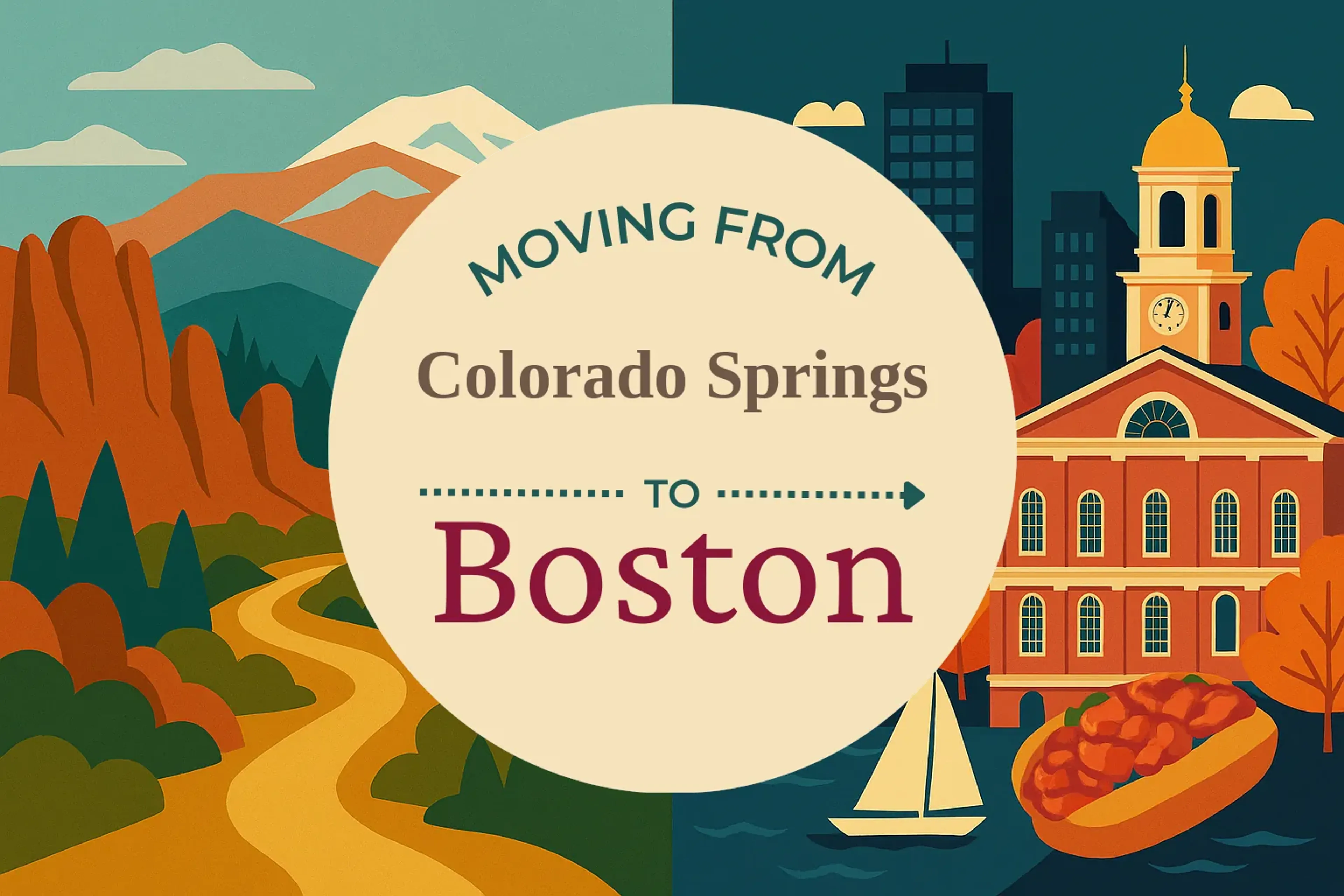 Side-by-side comparison of Colorado Springs to Boston moving companies