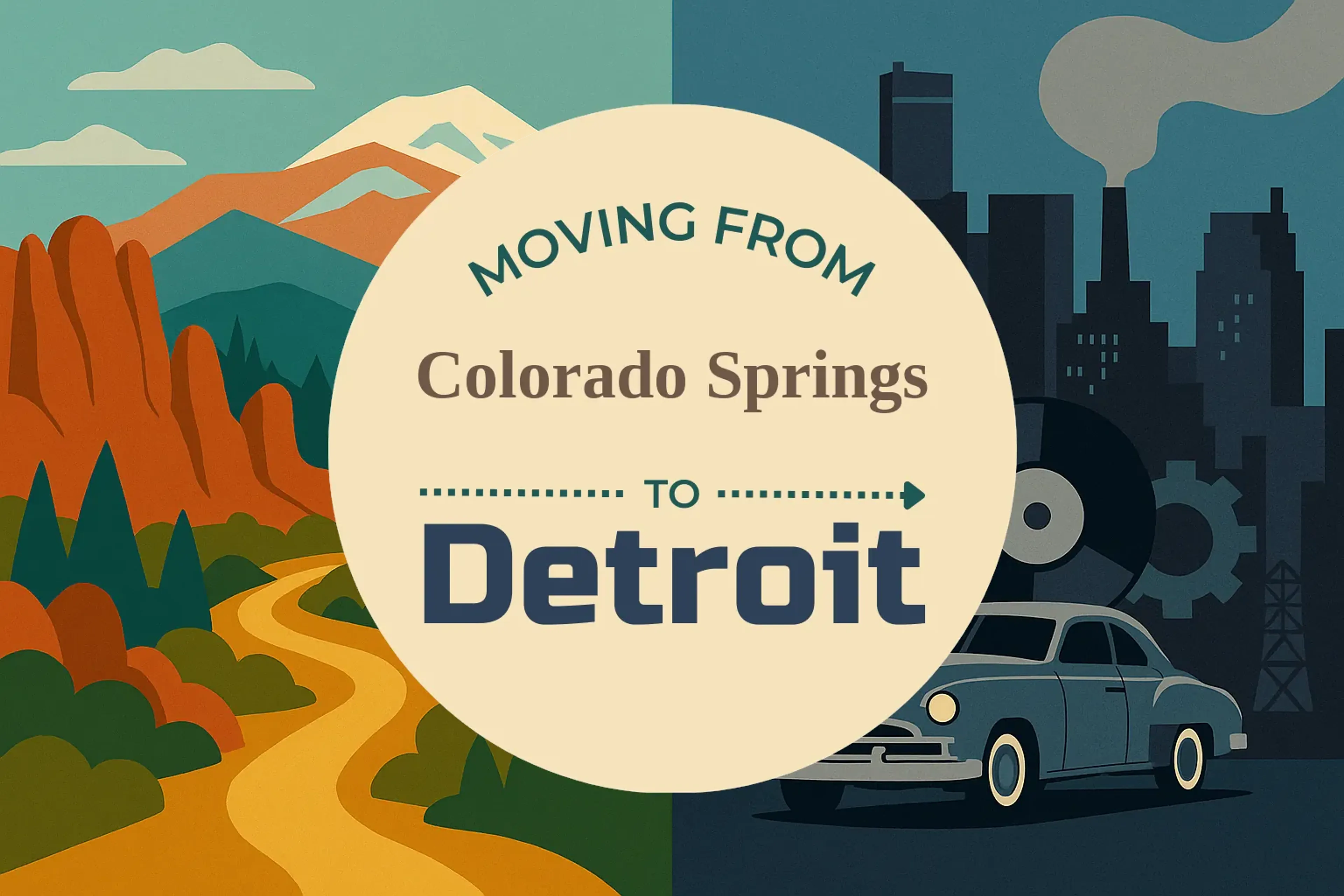 Side-by-side comparison of Colorado Springs to Detroit moving companies