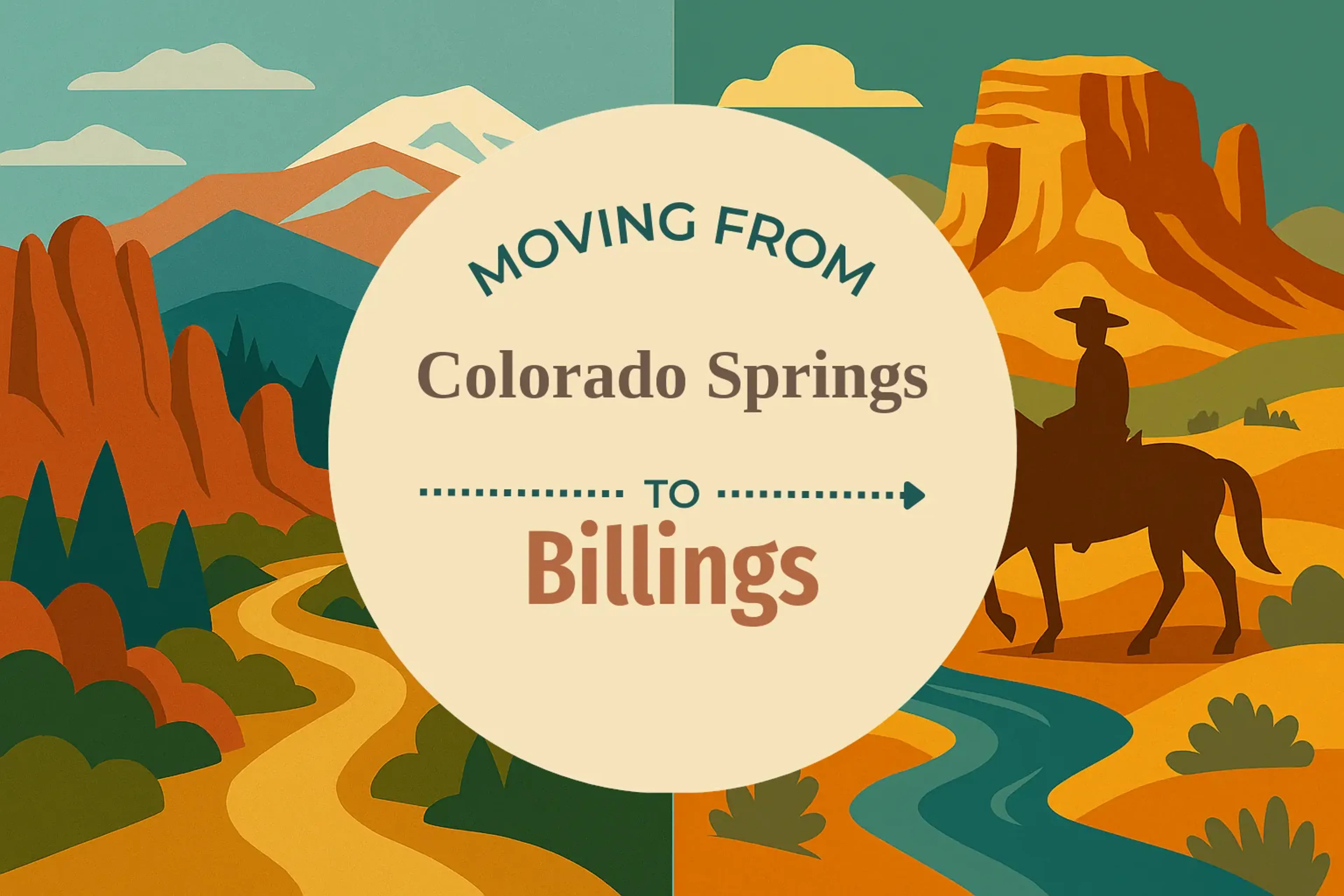 Side-by-side comparison of Colorado Springs to Billings moving companies