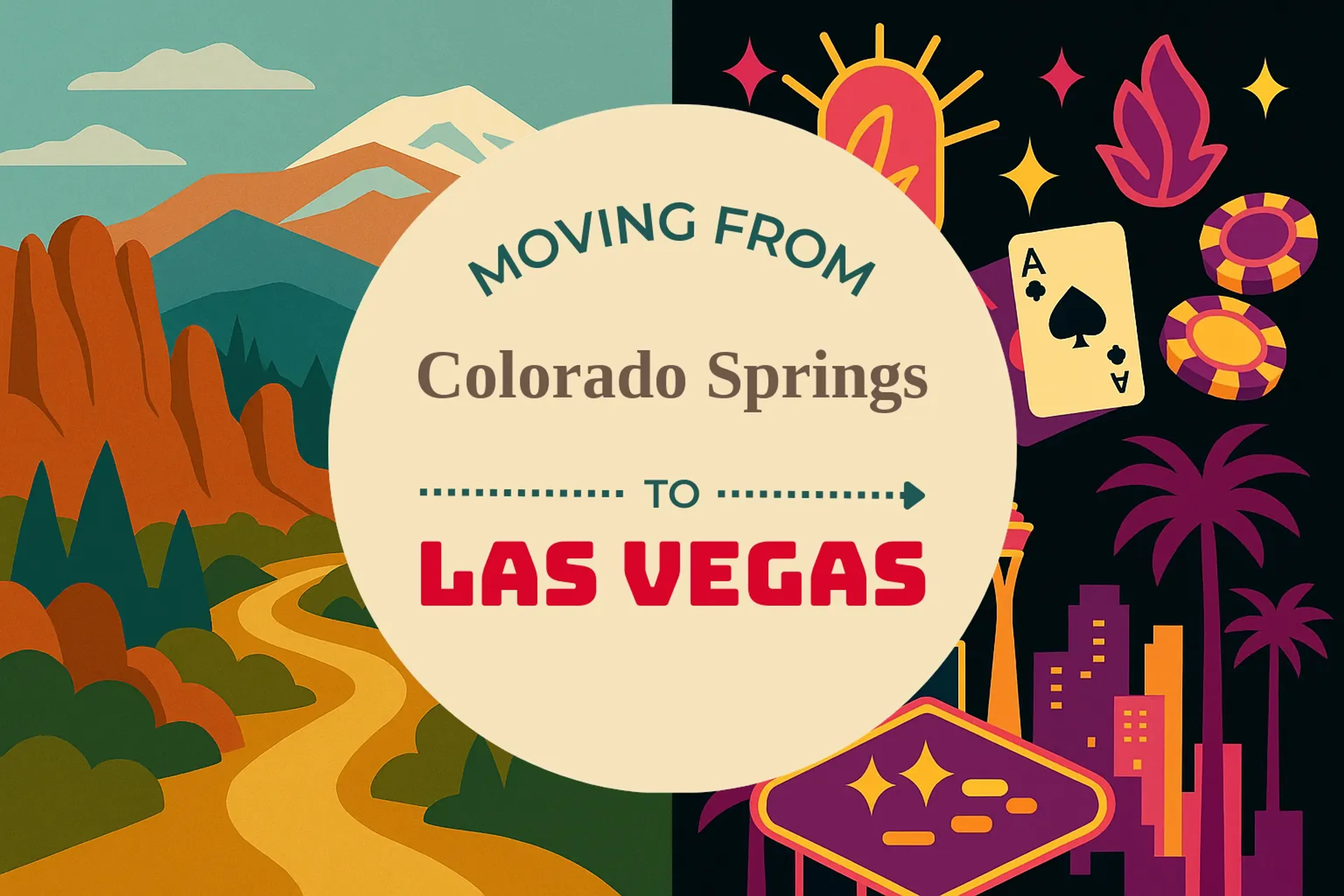 Side-by-side comparison of Colorado Springs to Las Vegas moving companies