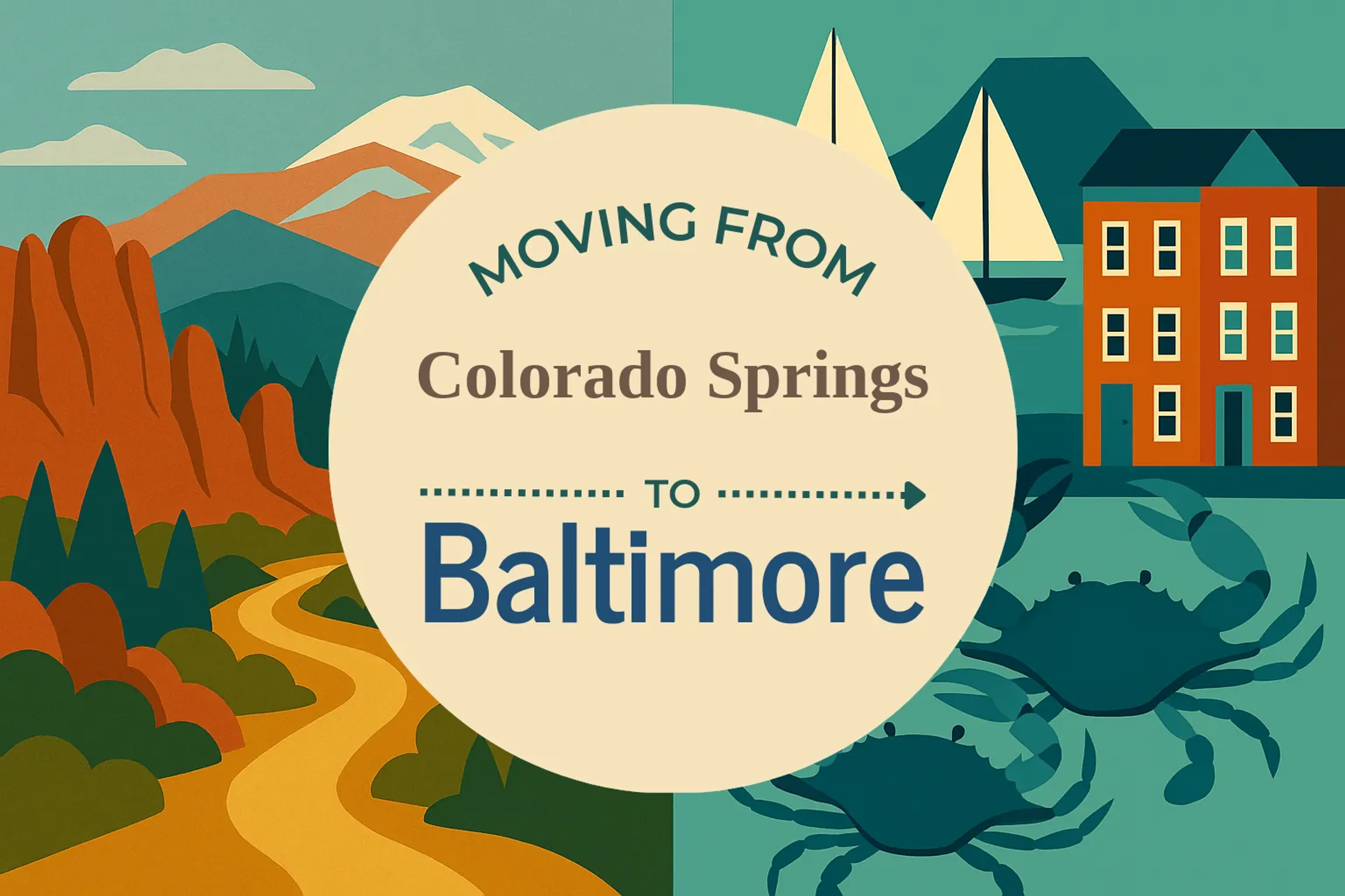 Side-by-side comparison of Colorado Springs to Baltimore moving companies