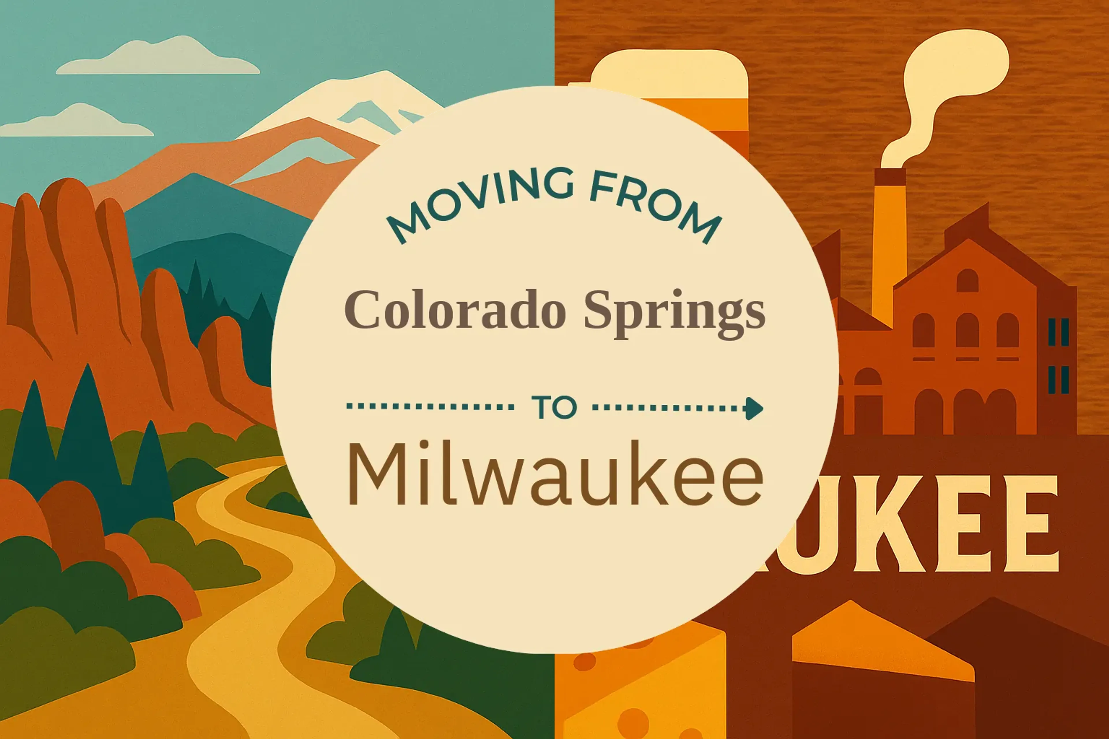 Side-by-side comparison of Colorado Springs to Milwaukee moving companies
