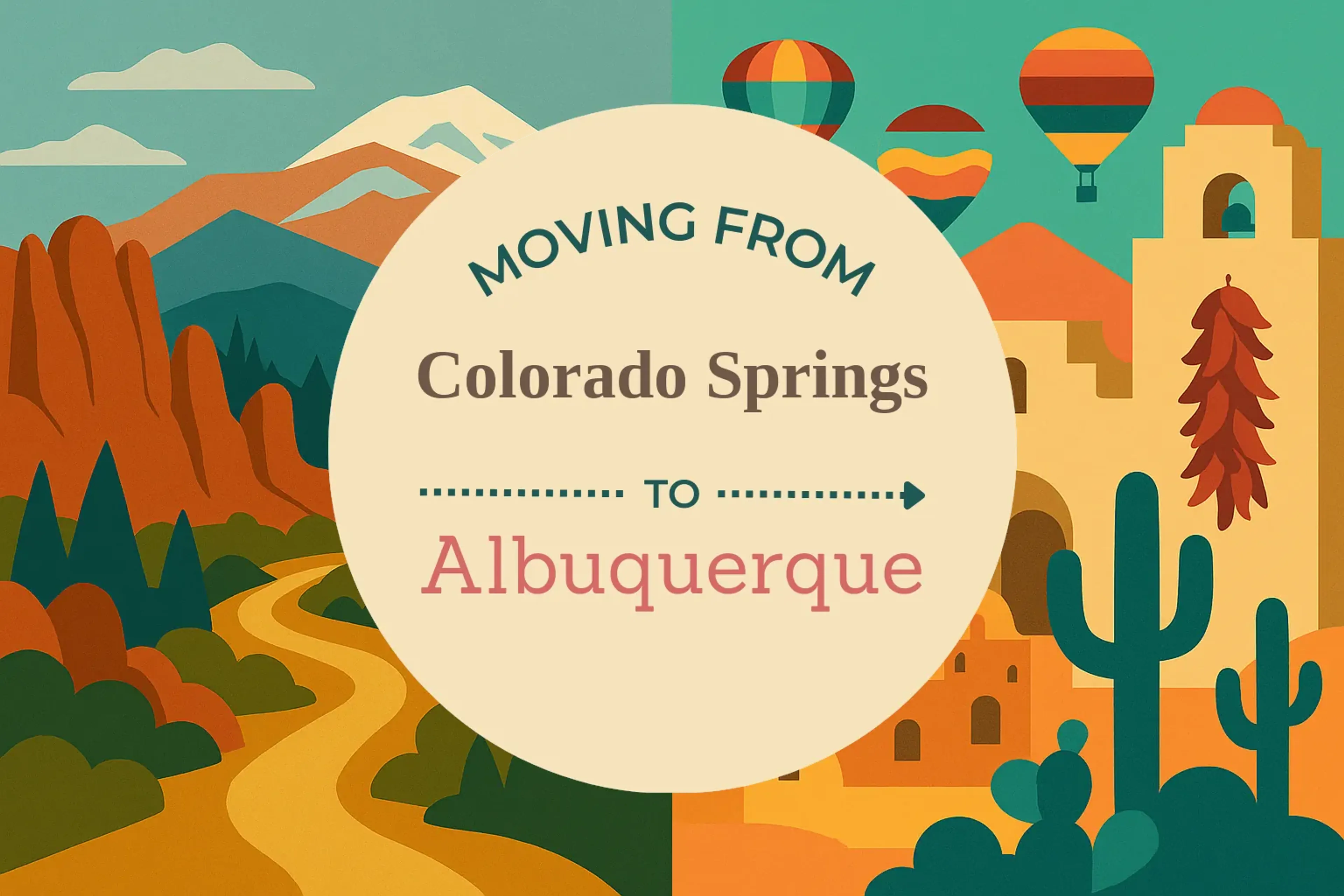 Side-by-side comparison of Colorado Springs to Albuquerque moving companies