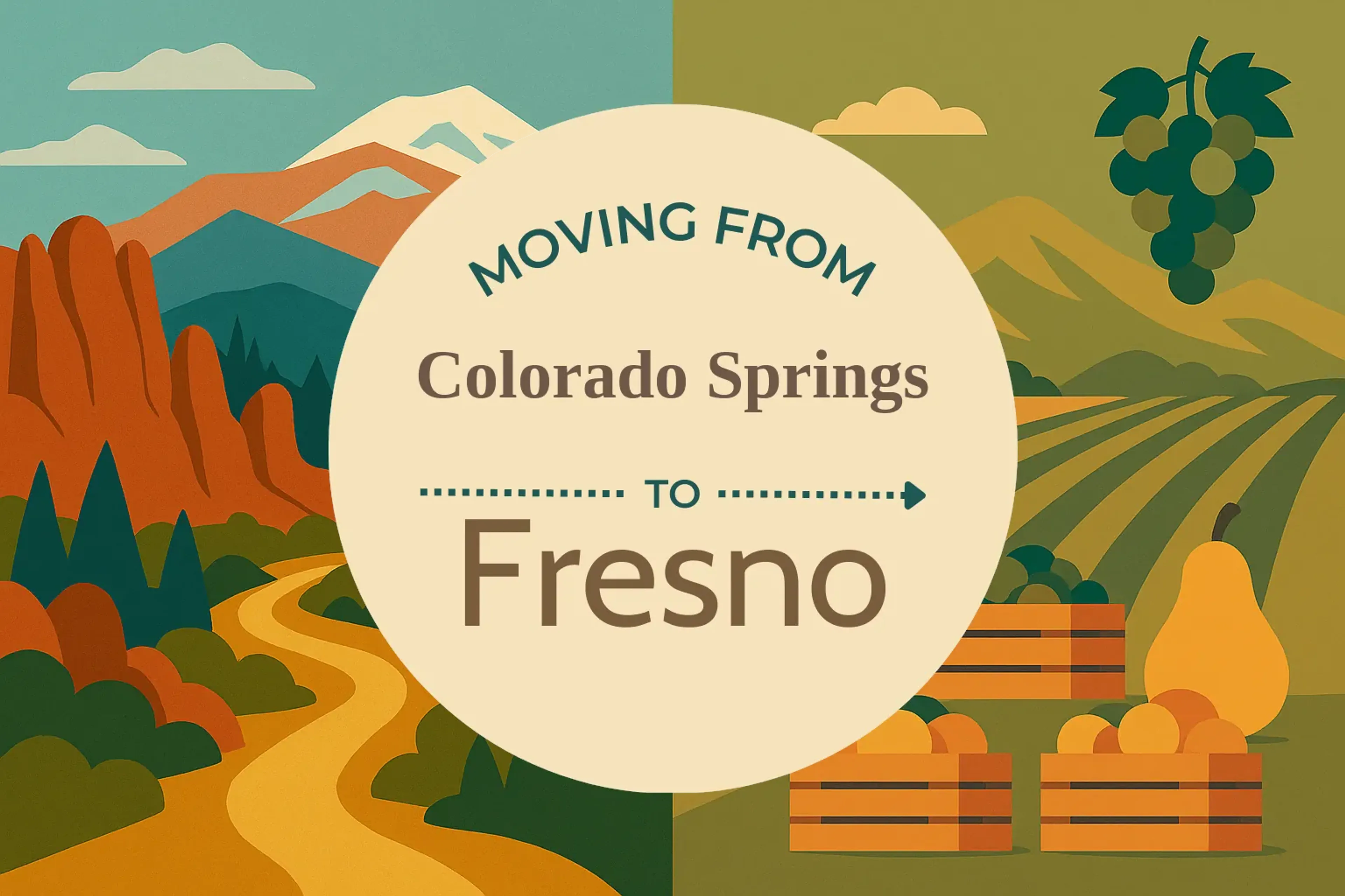 Side-by-side comparison of Colorado Springs to Fresno moving companies