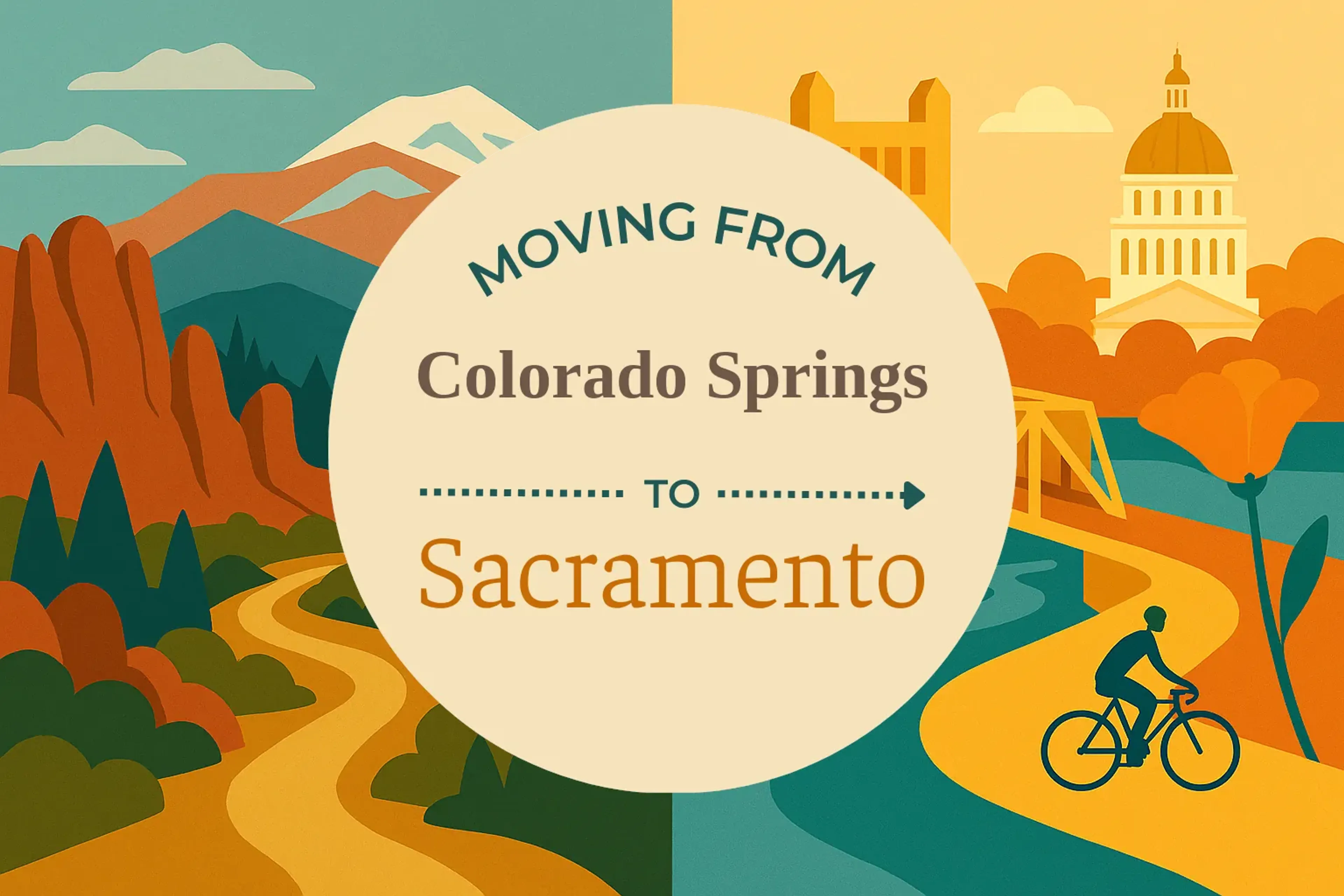 Side-by-side comparison of Colorado Springs to Sacramento moving companies