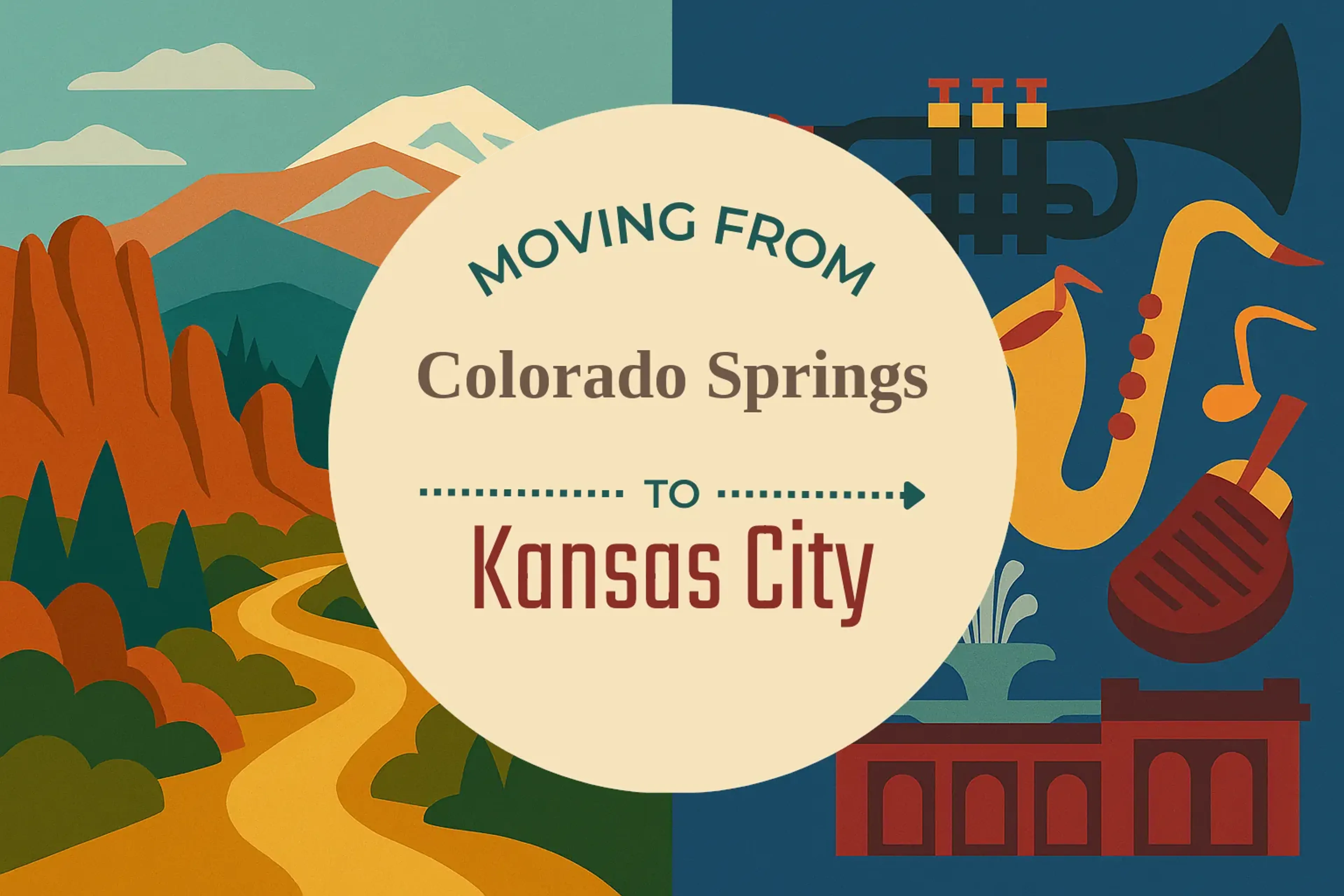 Side-by-side comparison of Colorado Springs to Kansas City moving companies