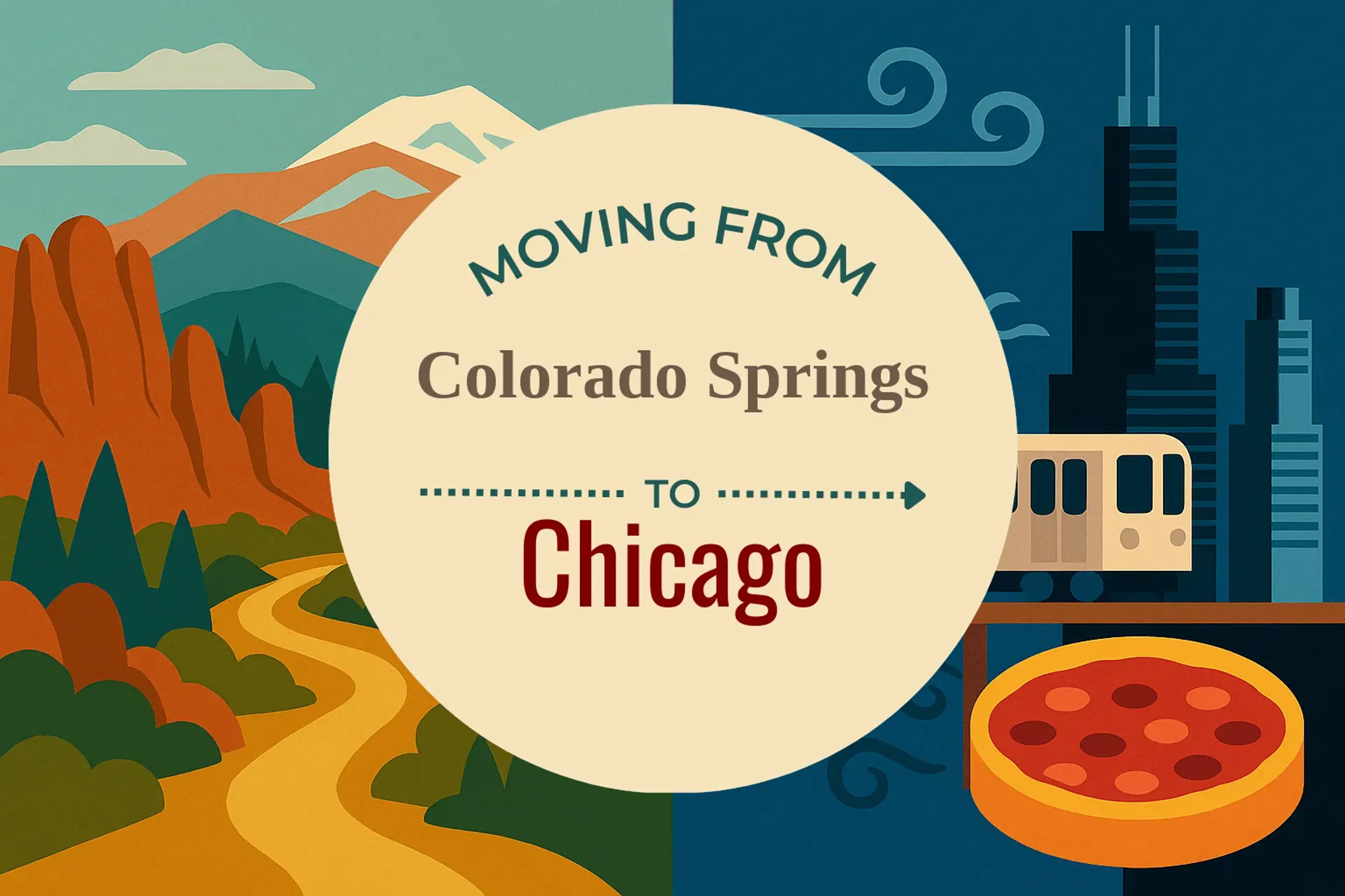 Side-by-side comparison of Colorado Springs to Chicago moving companies