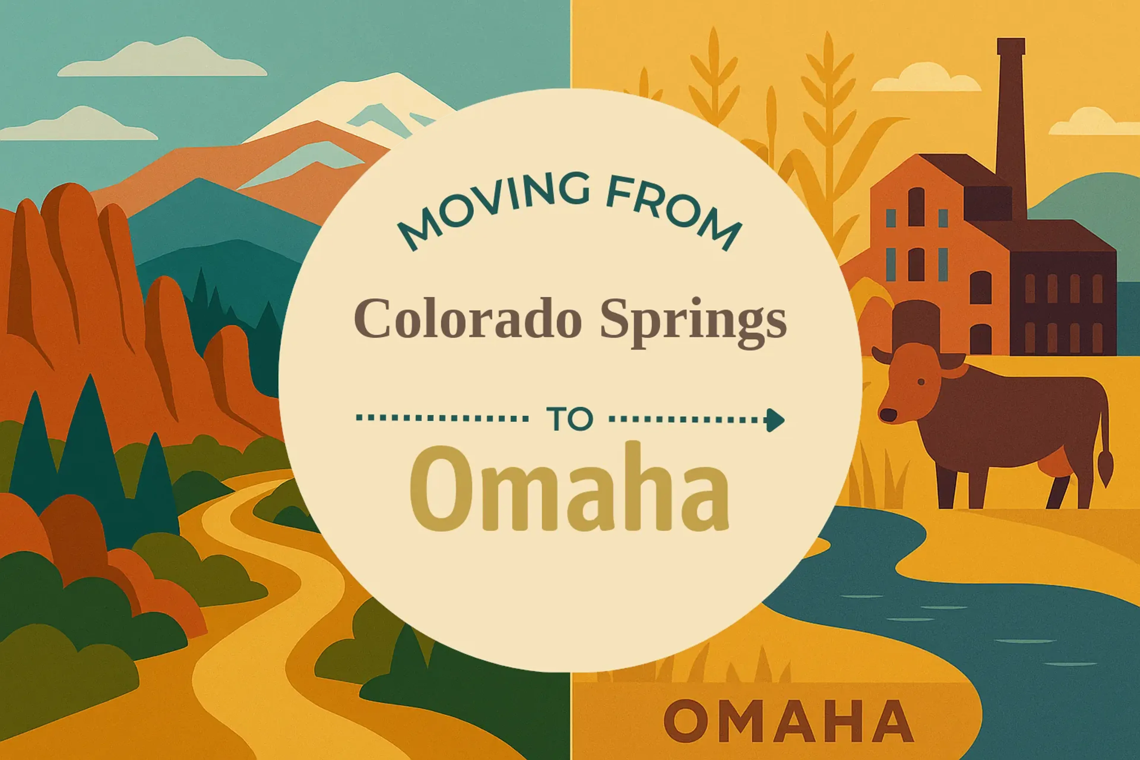 Side-by-side comparison of Colorado Springs to Omaha moving companies