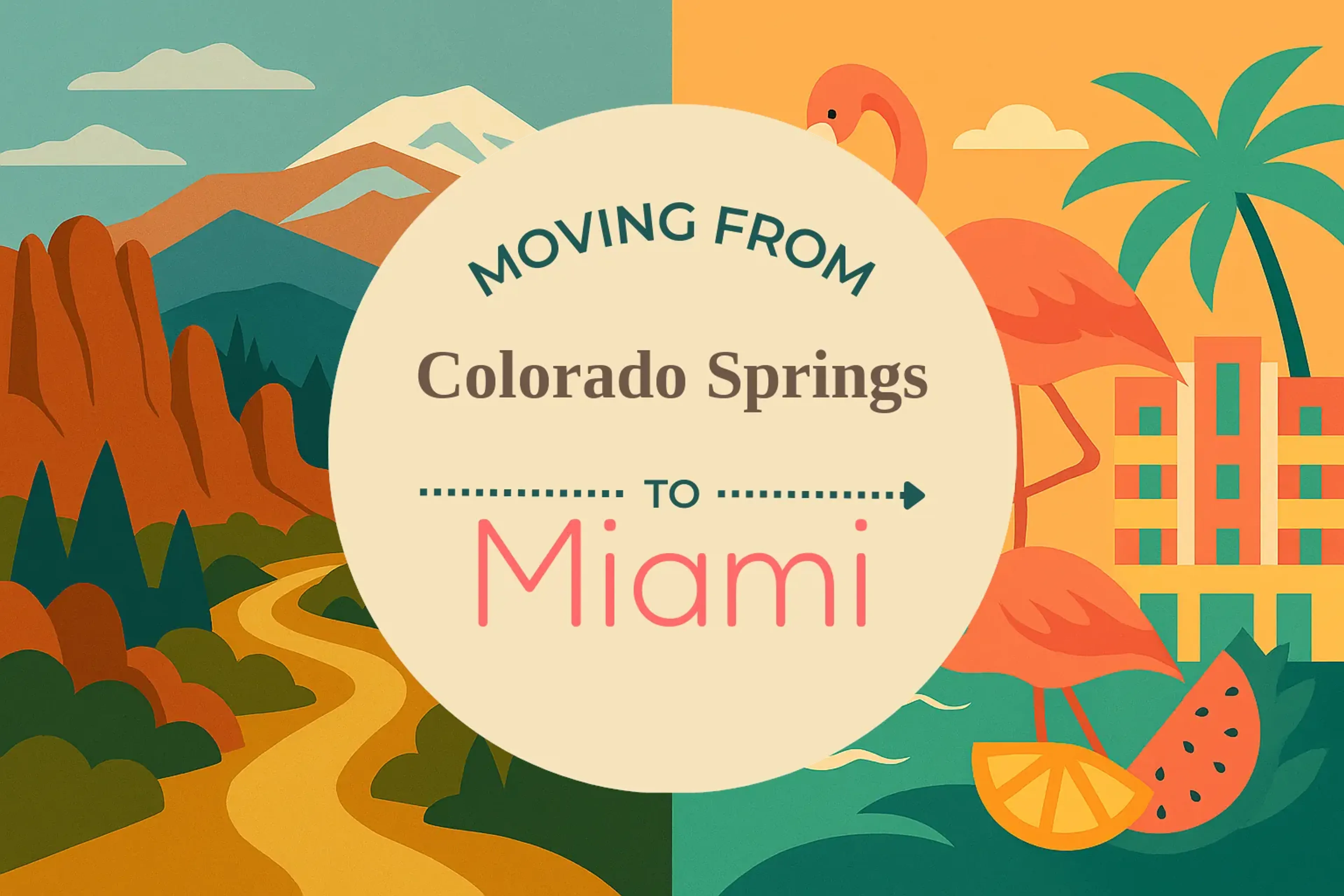 Side-by-side comparison of Colorado Springs to Miami moving companies