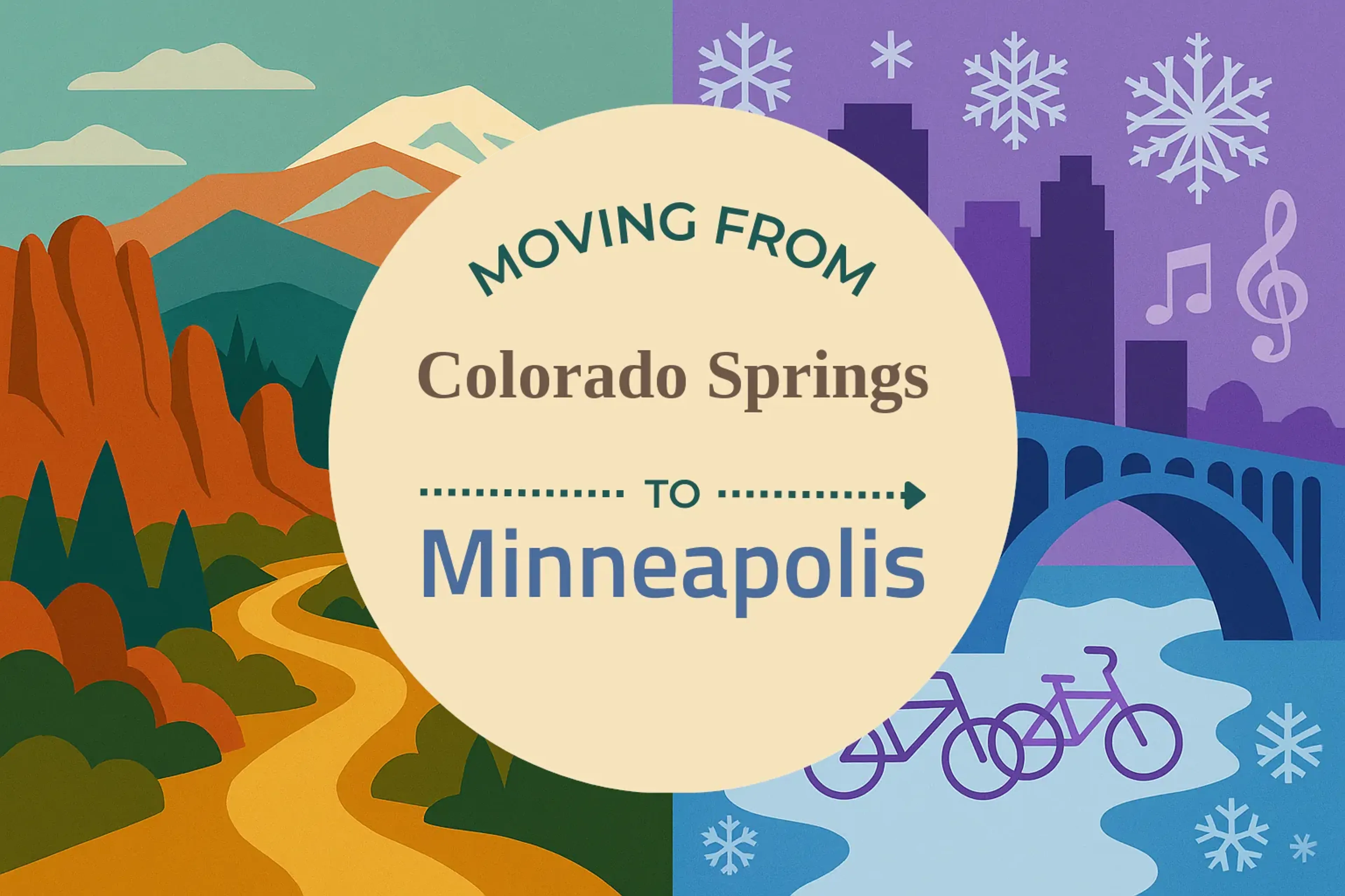 Side-by-side comparison of Colorado Springs to Minneapolis moving companies