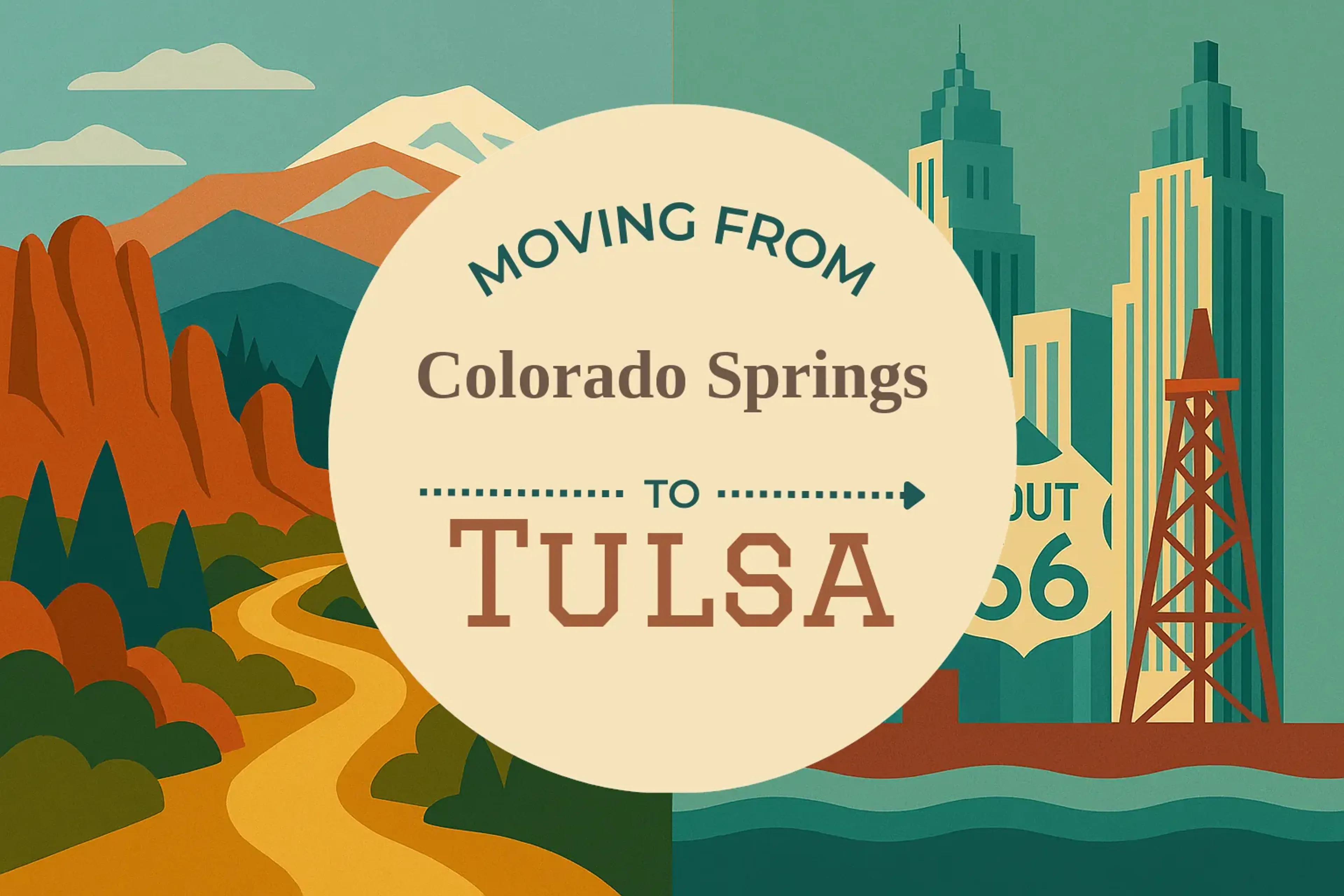 Side-by-side comparison of Colorado Springs to Tulsa moving companies