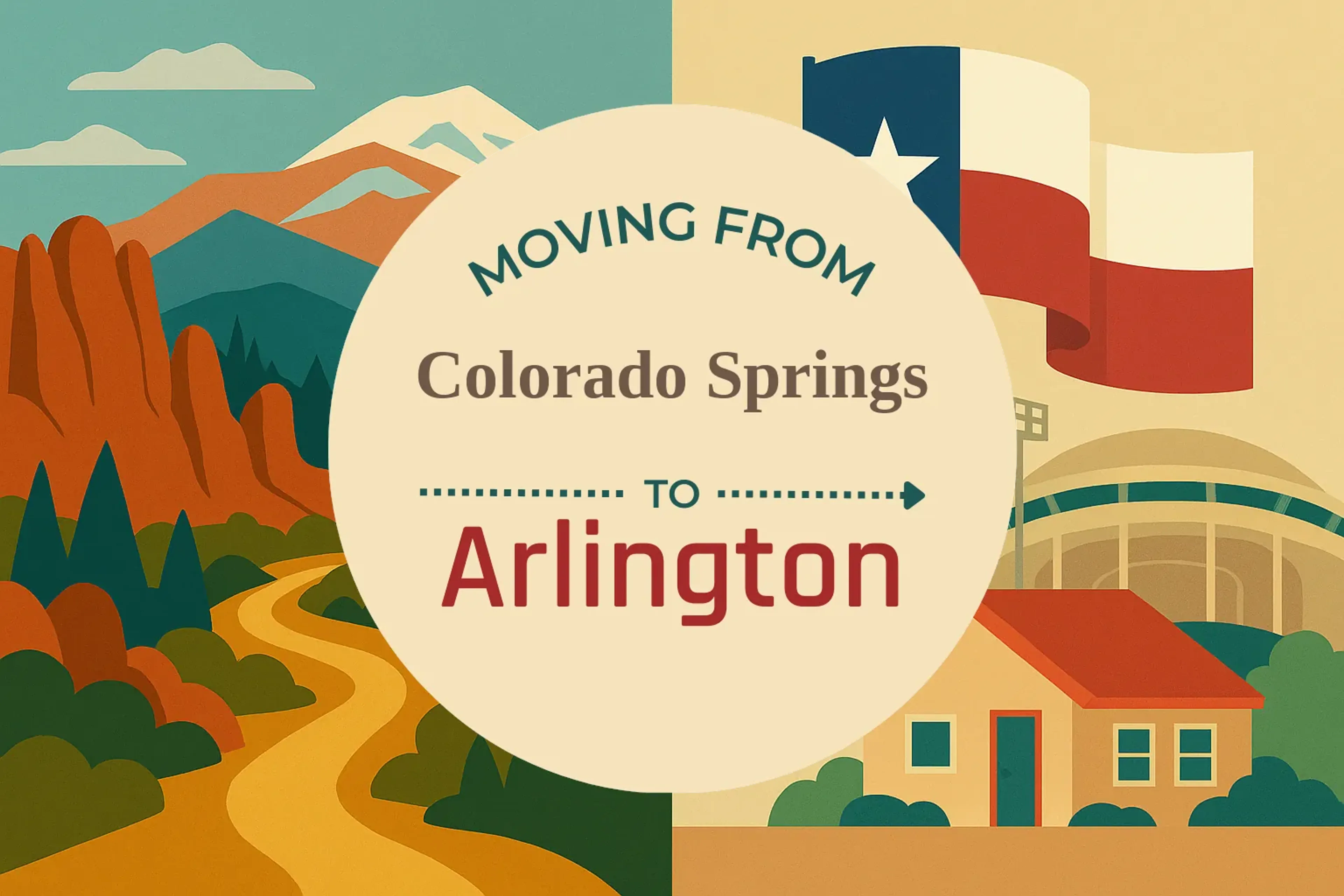 Side-by-side comparison of Colorado Springs to Arlington moving companies