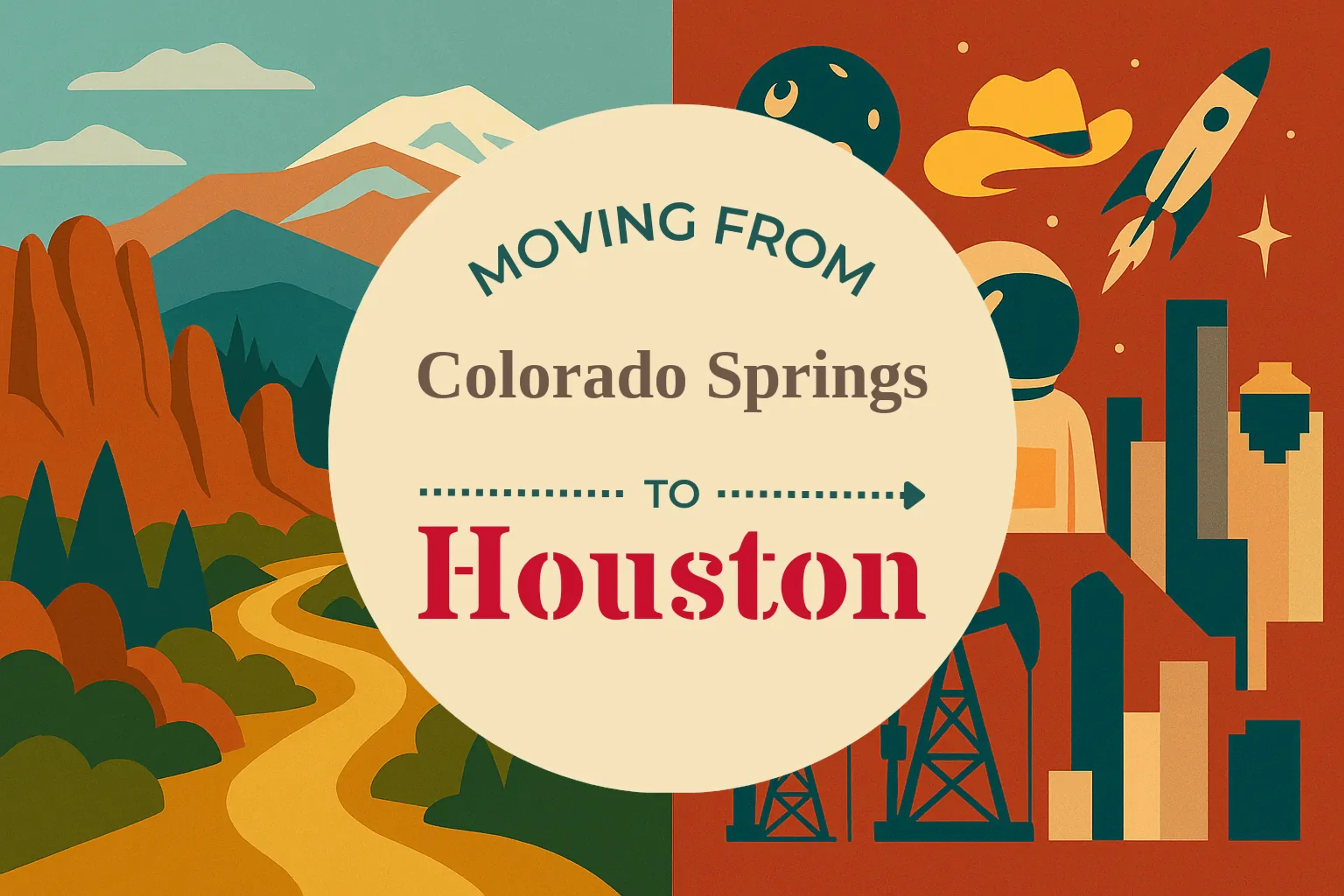 Side-by-side comparison of Colorado Springs to Houston moving companies