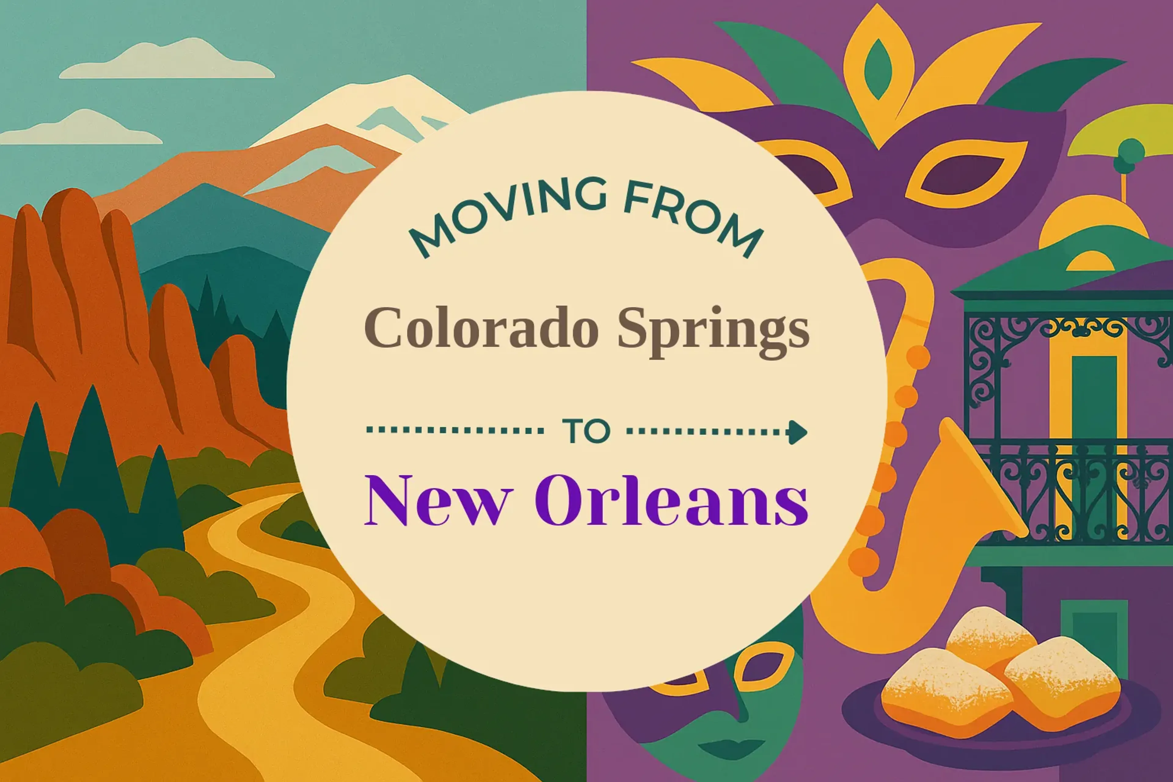 Side-by-side comparison of Colorado Springs to New Orleans moving companies